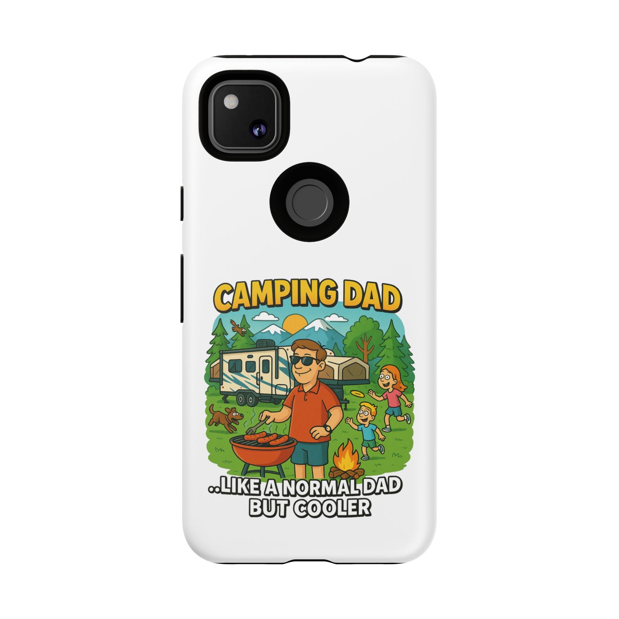 Camping Dad Phone Case - Unique Tough Cover for Outdoor Dads