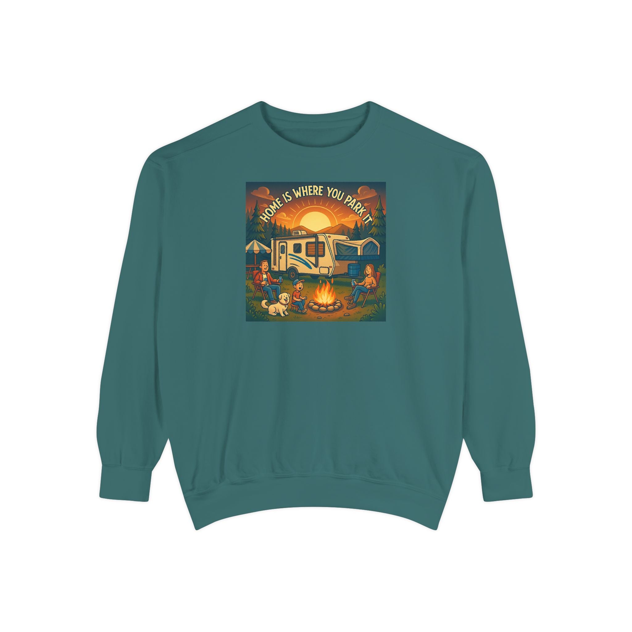 Cozy Campfire Sweatshirt for Adventure Lovers, Vintage Style, Unisex Garment-Dyed Sweatshirt, Camping Apparel, Gift for Outdoorsy [...]