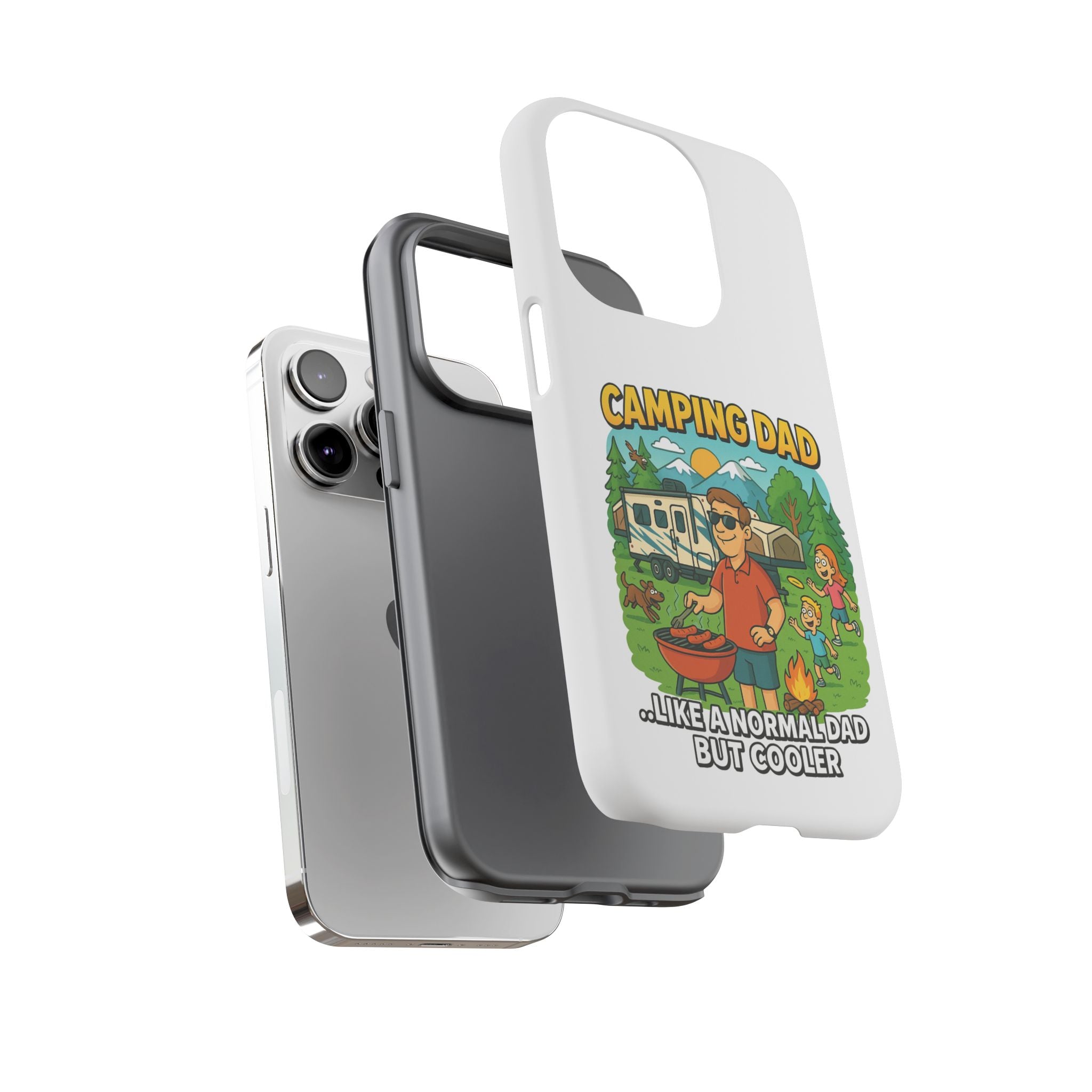 Camping Dad Phone Case - Unique Tough Cover for Outdoor Dads
