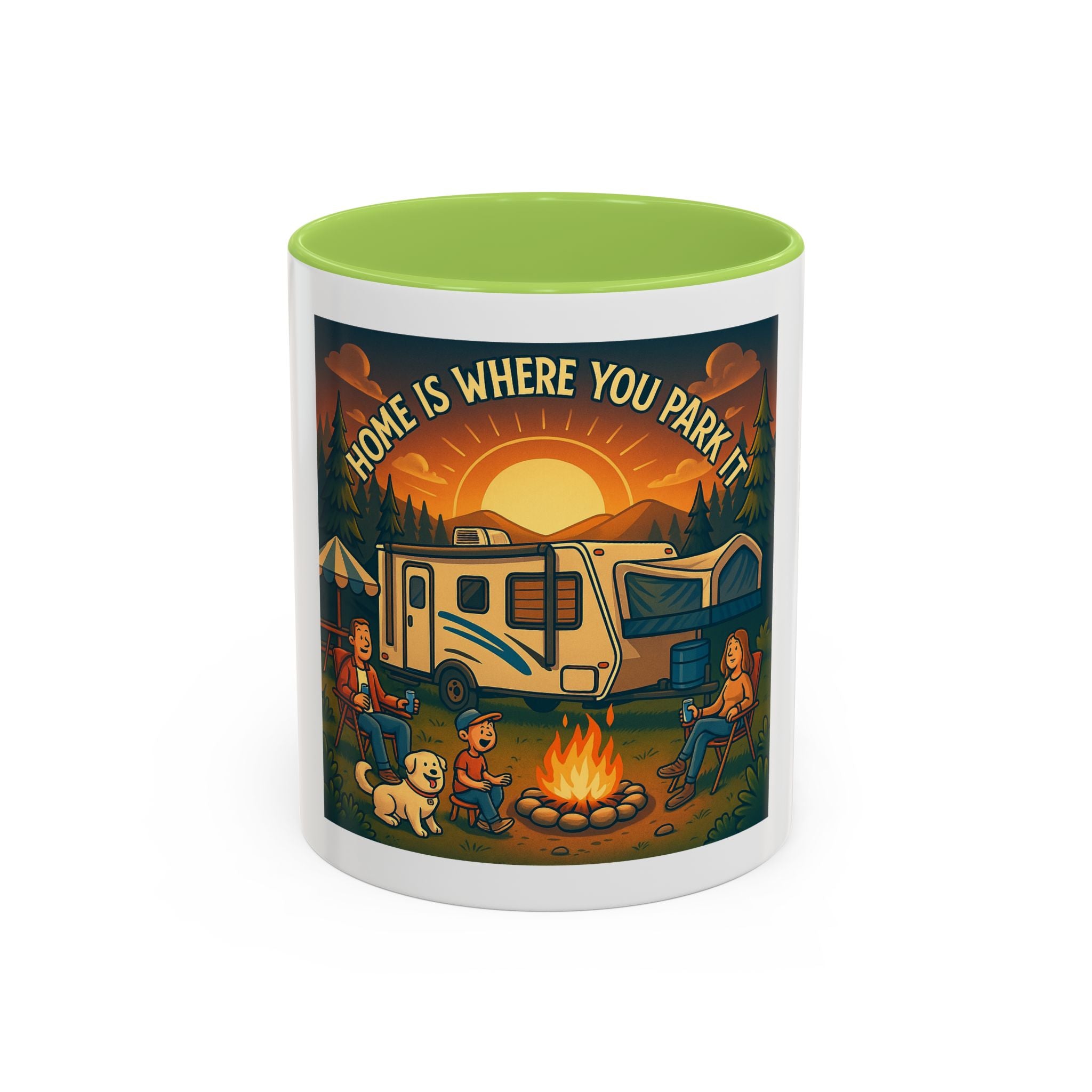 Camping Coffee Mug, Home is Where You Park It, RV Life Mug, Adventure Gift, Outdoor Enthusiast Drinkware