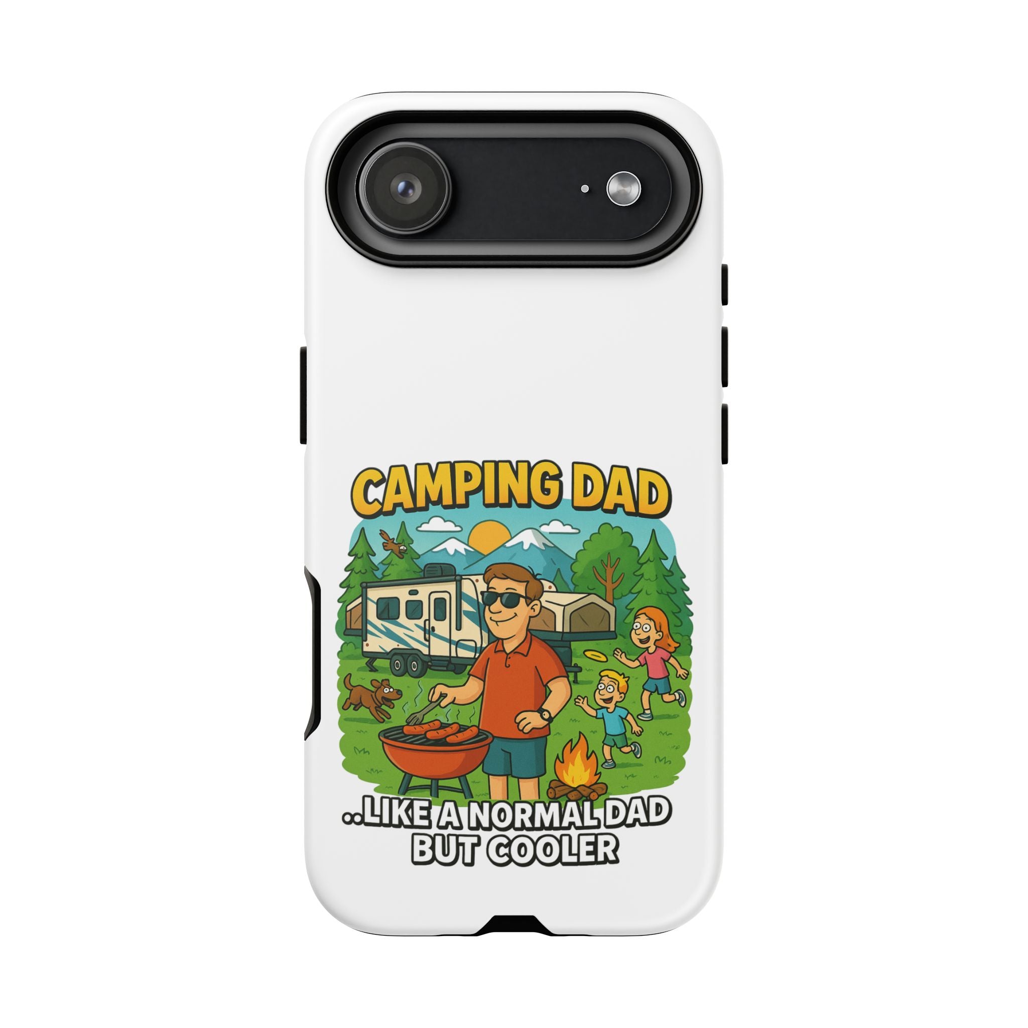 Camping Dad Phone Case - Unique Tough Cover for Outdoor Dads