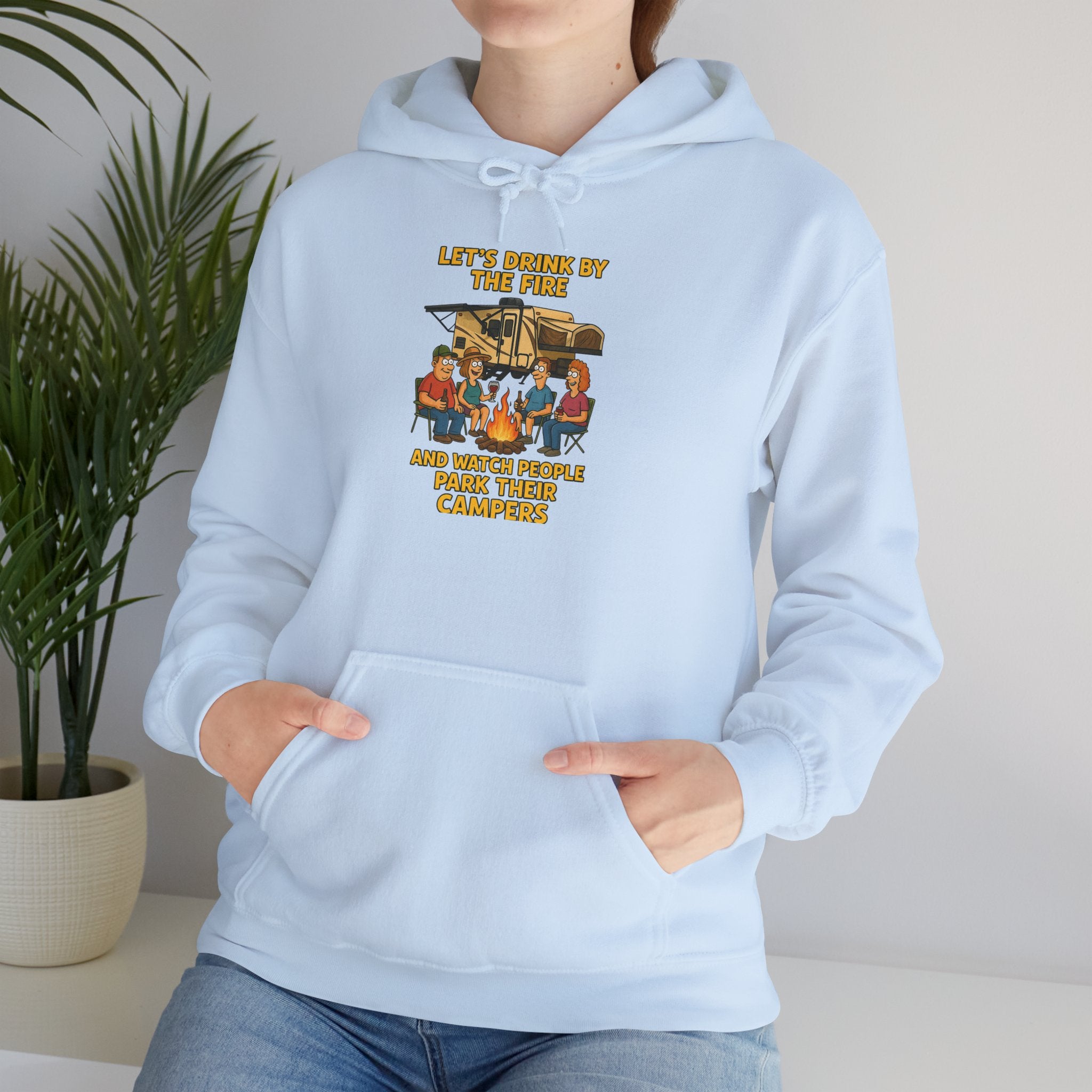 Cozy Family Gathering Hoodie - Let's Make Memories by the Fire, Family, Friends, Campfire, Gift, Holiday