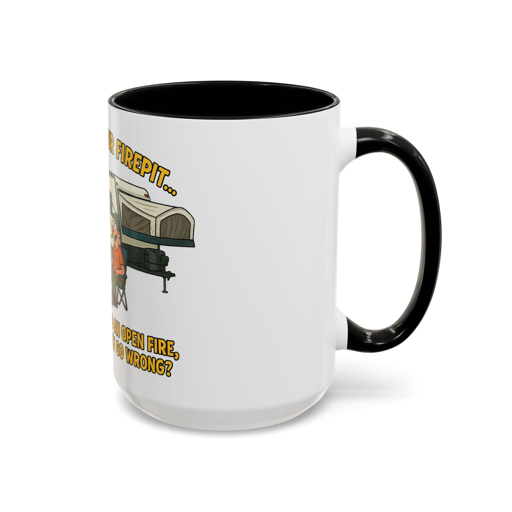 Cozy Firepit Mug | Ideal for Camping Lovers, Humorous Coffee Gifts, Outdoor Gatherings, Funny Kitchen Decor, Welcome Party Accessories