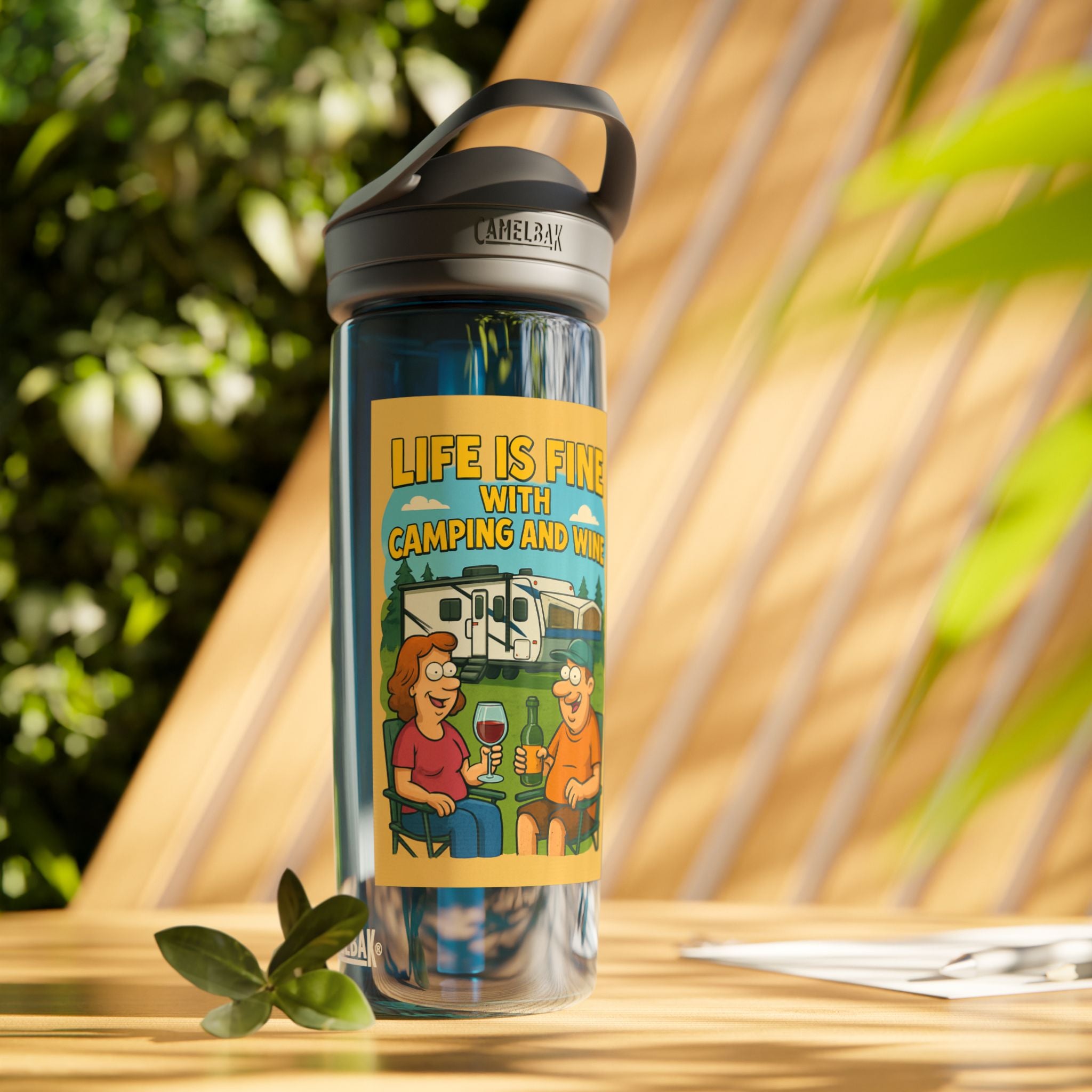 Camping & Wine Water Bottle, Outdoor Hydration, Gifts for Campers, Travel Bottle, Summer Adventures, Eco-Friendly Hydration