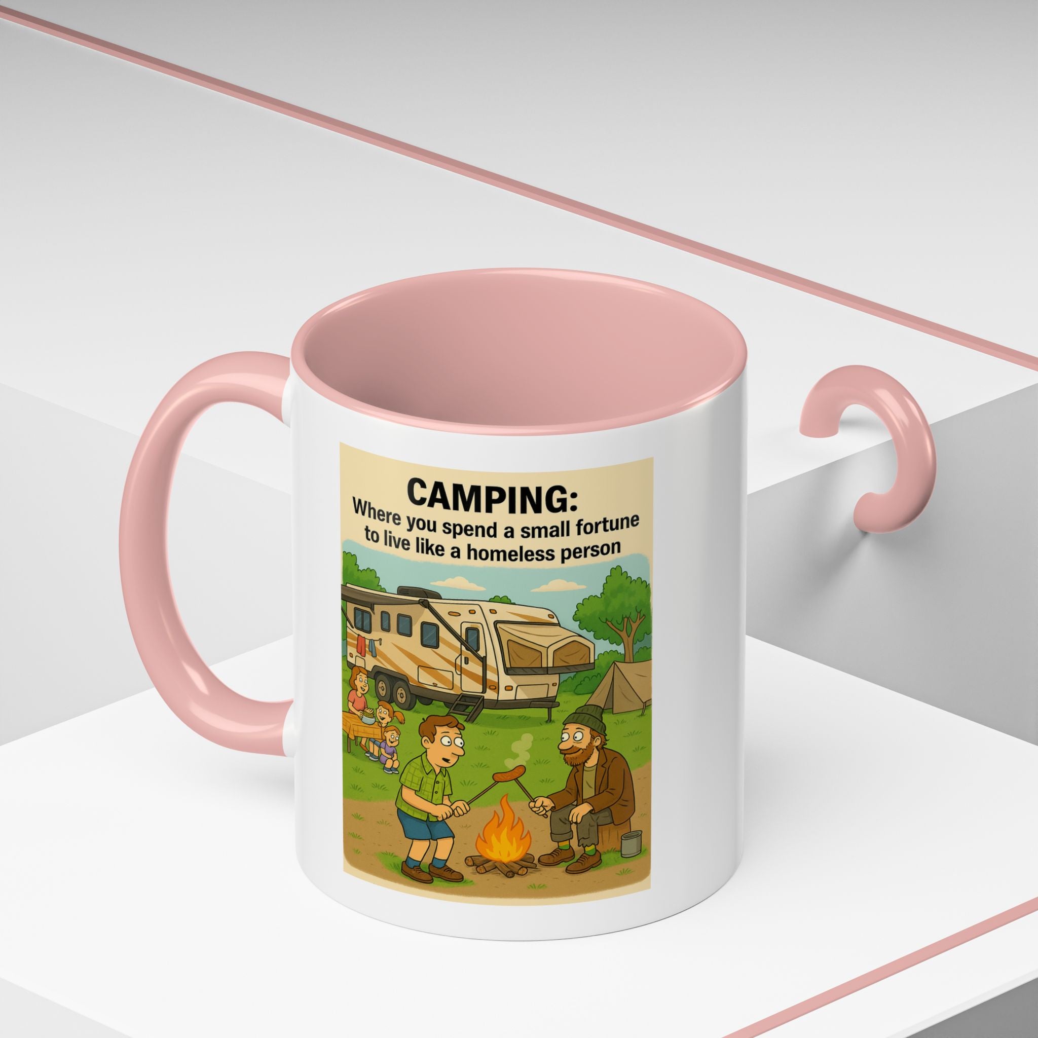 Camping Humor Coffee Mug, Hilarious Campfire Gift, Funny Mug for Outdoors Lovers, Adventure Lover's Coffee Cup, Unique Camping Present