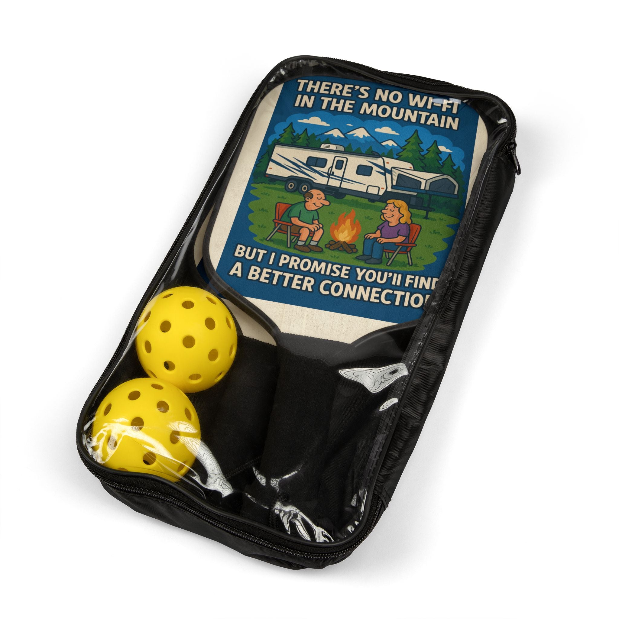 Fun Pickleball Paddle & Ball Set - Great for Outdoor Family Activities, Gifts for Sports Lovers, Summer Fun, Adventure Gear