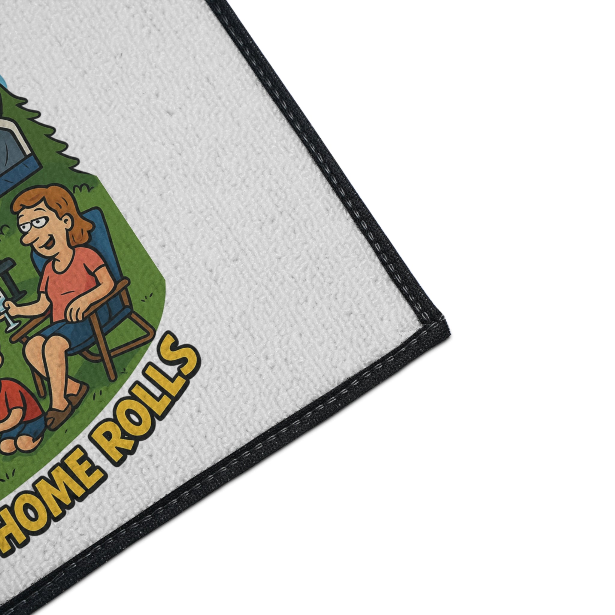 Stylish Camping Floor Mat - 'Life Rocks When Your Home Rolls' Cozy Outdoor Rug, RV Decor, Family Gathering Pad, Campfire Mat, Fun [...]