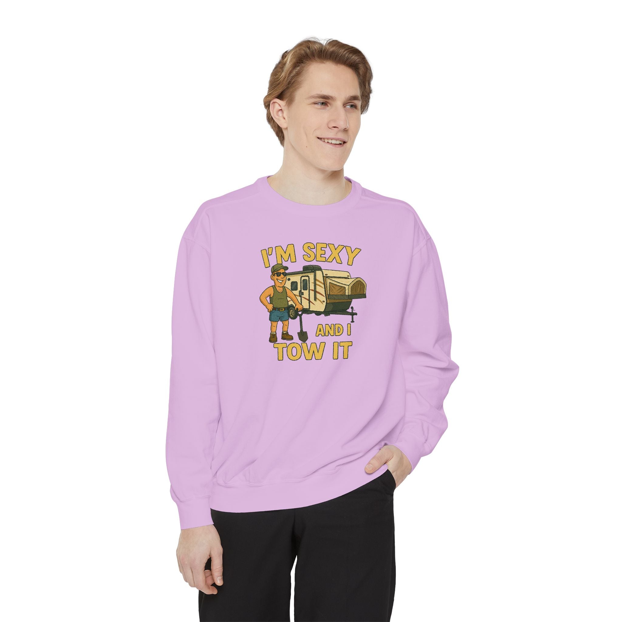 Funny Tow Truck Sweatshirt, Unisex Garment-Dyed Pullover, Casual Gift for Drivers, Trucking Humor Apparel, Cozy Fall Outfit, Perfect [...]