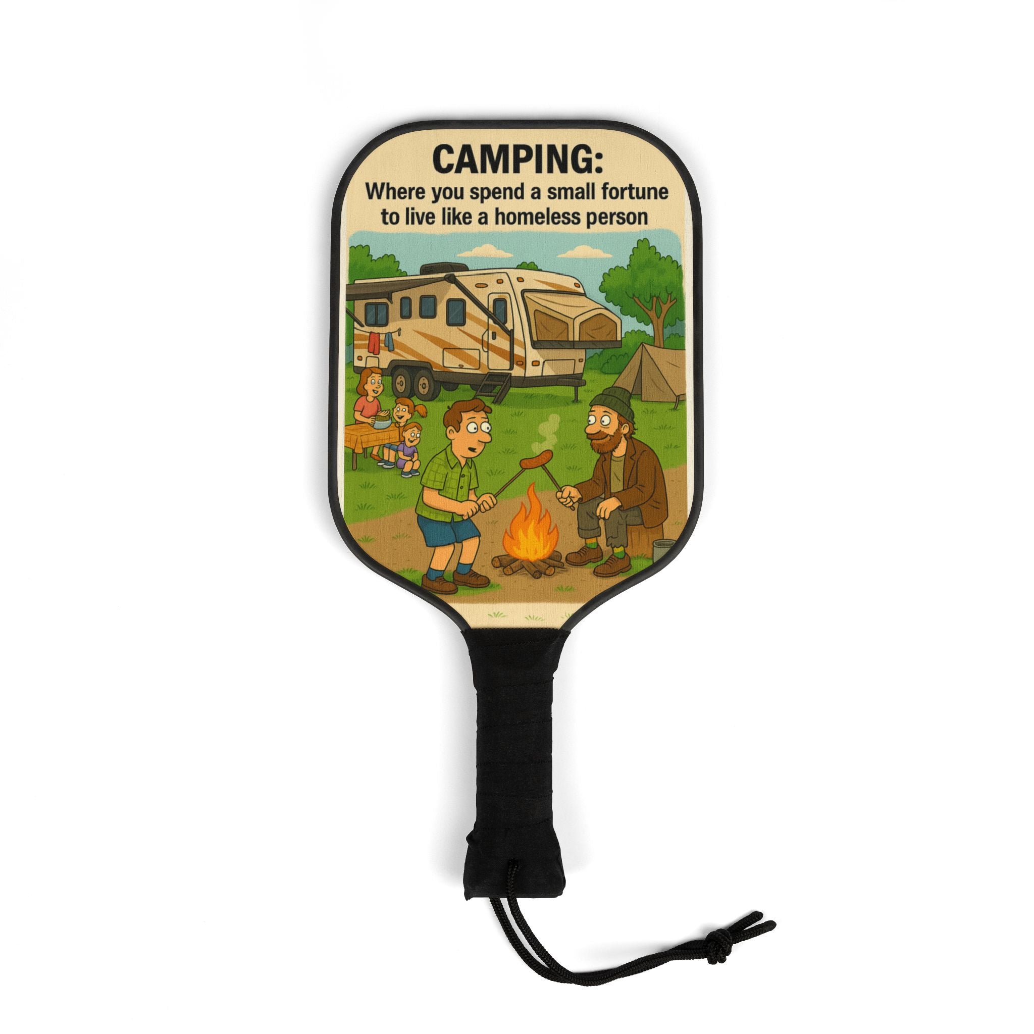Pickleball Paddle Set - Funny Camping Theme, Outdoor Game Gear, Ideal Gift for Campers & Pickleball Enthusiasts, Unique Sports [...]