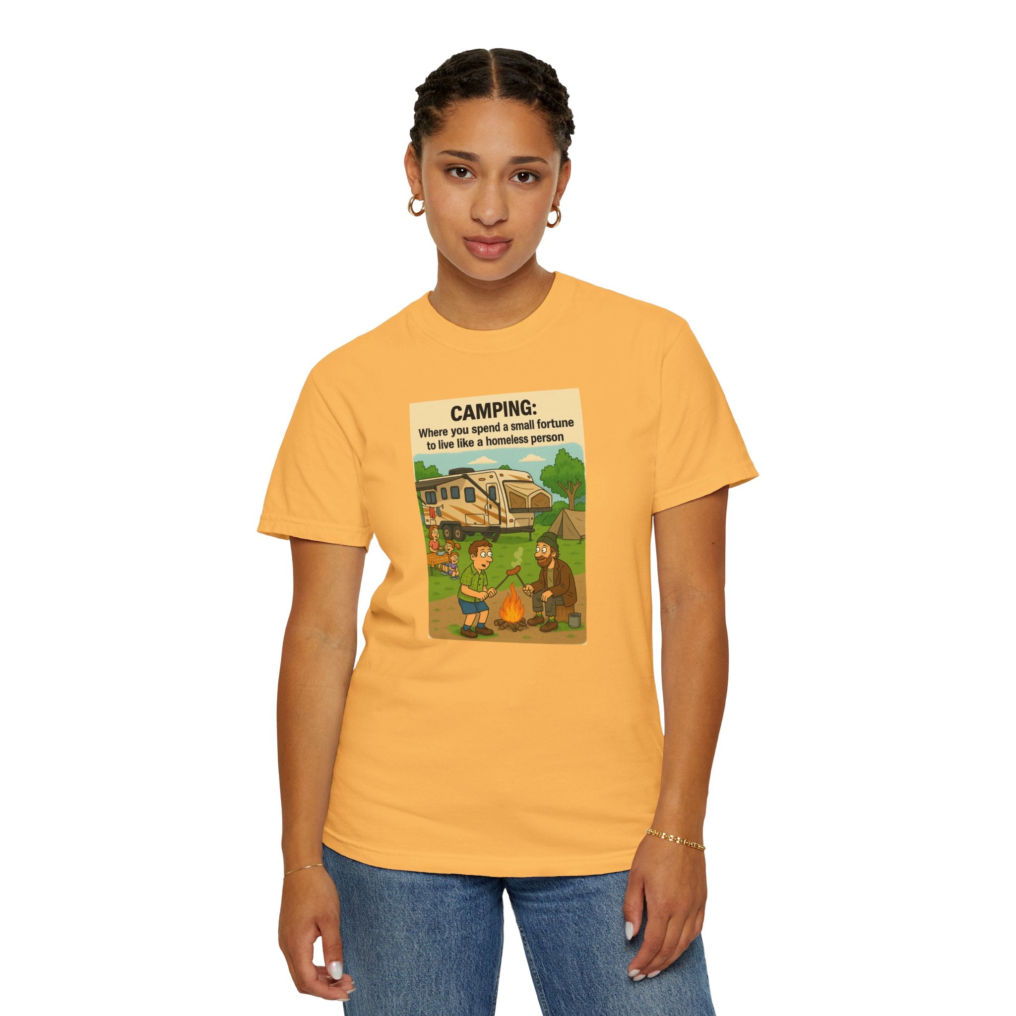 Camping Humor T-Shirt, Unisex Graphic Tee, Adventure Gift, Outdoor Lover Apparel, Funny Camping Shirt