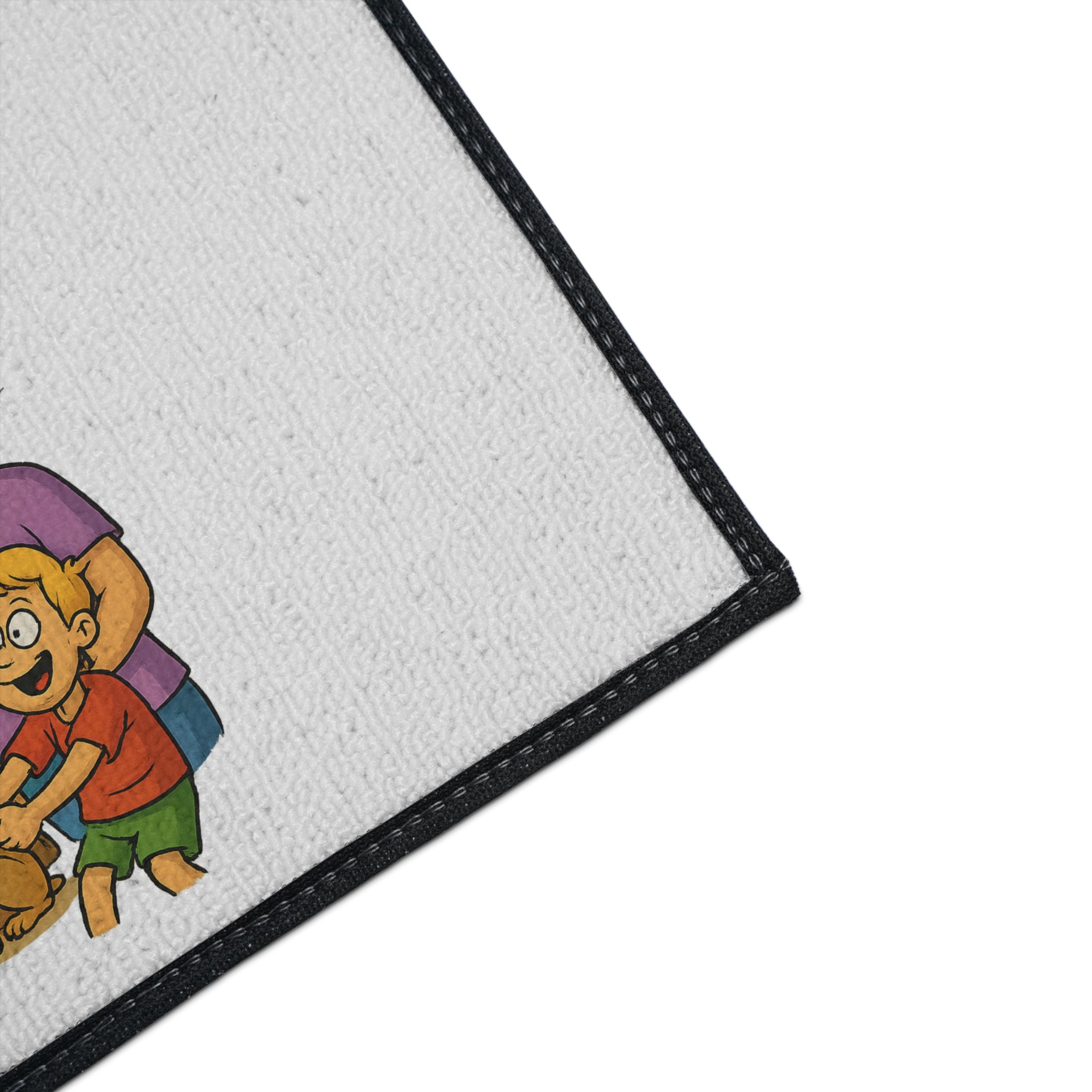 Camp Hair Don't Care Mat | Heavy Duty Floor Mat for Home, RV, Camping, Outdoor Decor, Fun Family Gift