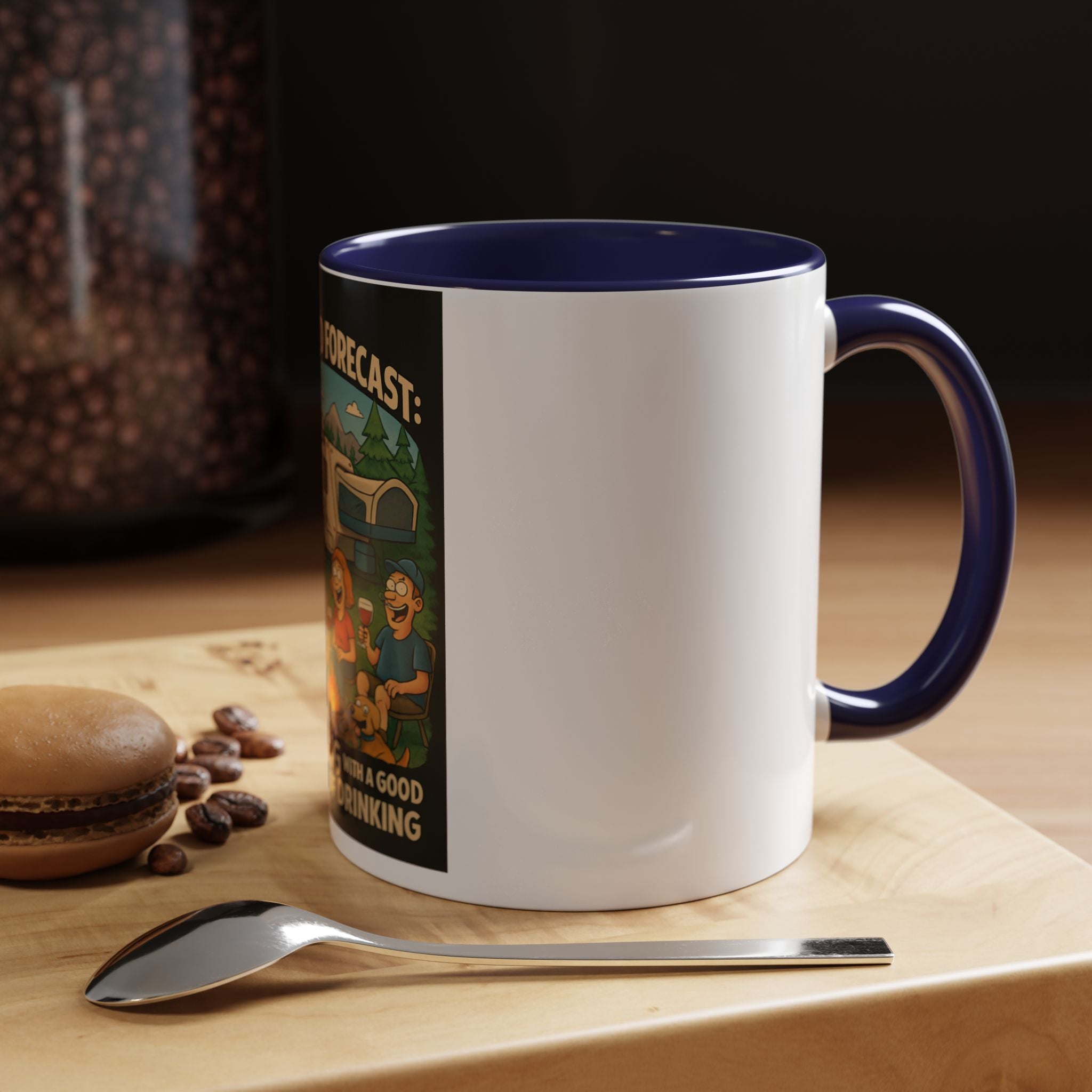 Camping Forecast Coffee Mug | Outdoor Adventure Gift | Funny Camper Mug | Gift for Campers | Camping Enthusiast Decor
