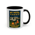 Camping-Themed Accent Coffee Mug | Perfect for RV Lovers, Campers, Travelers, Cozy Nights, Outdoor Adventures, Unique Gift Ideas