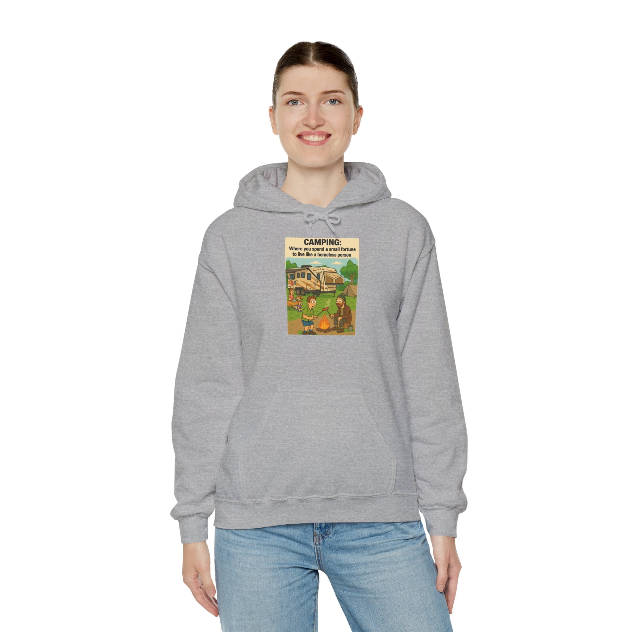 Cozy Camping Sweatshirt | Unisex Heavy Blend Hoodie, Outdoor Gear, Nature Lover Gift, Camping Apparel, Weekend Retreat Wear