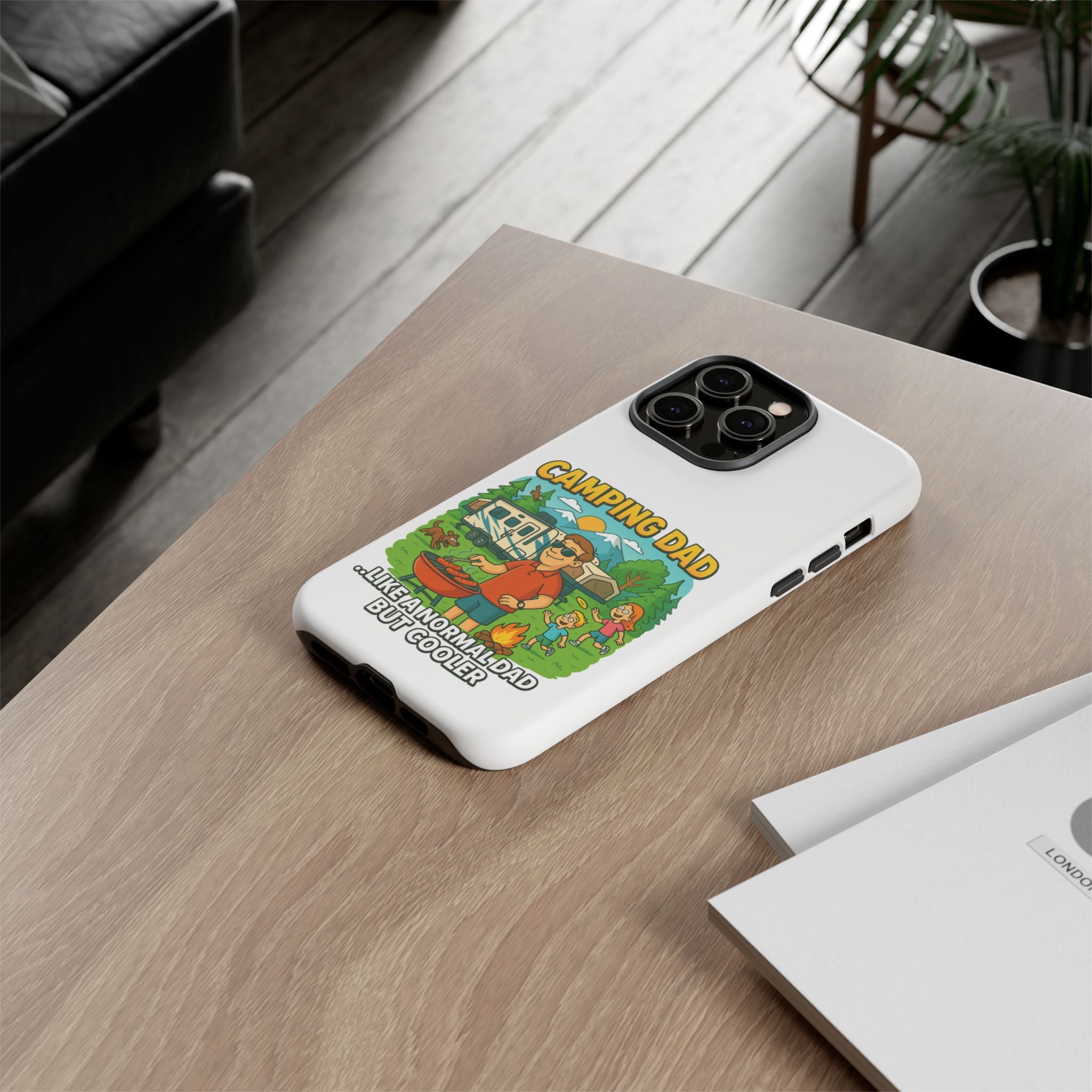 Camping Dad Phone Case - Unique Tough Cover for Outdoor Dads