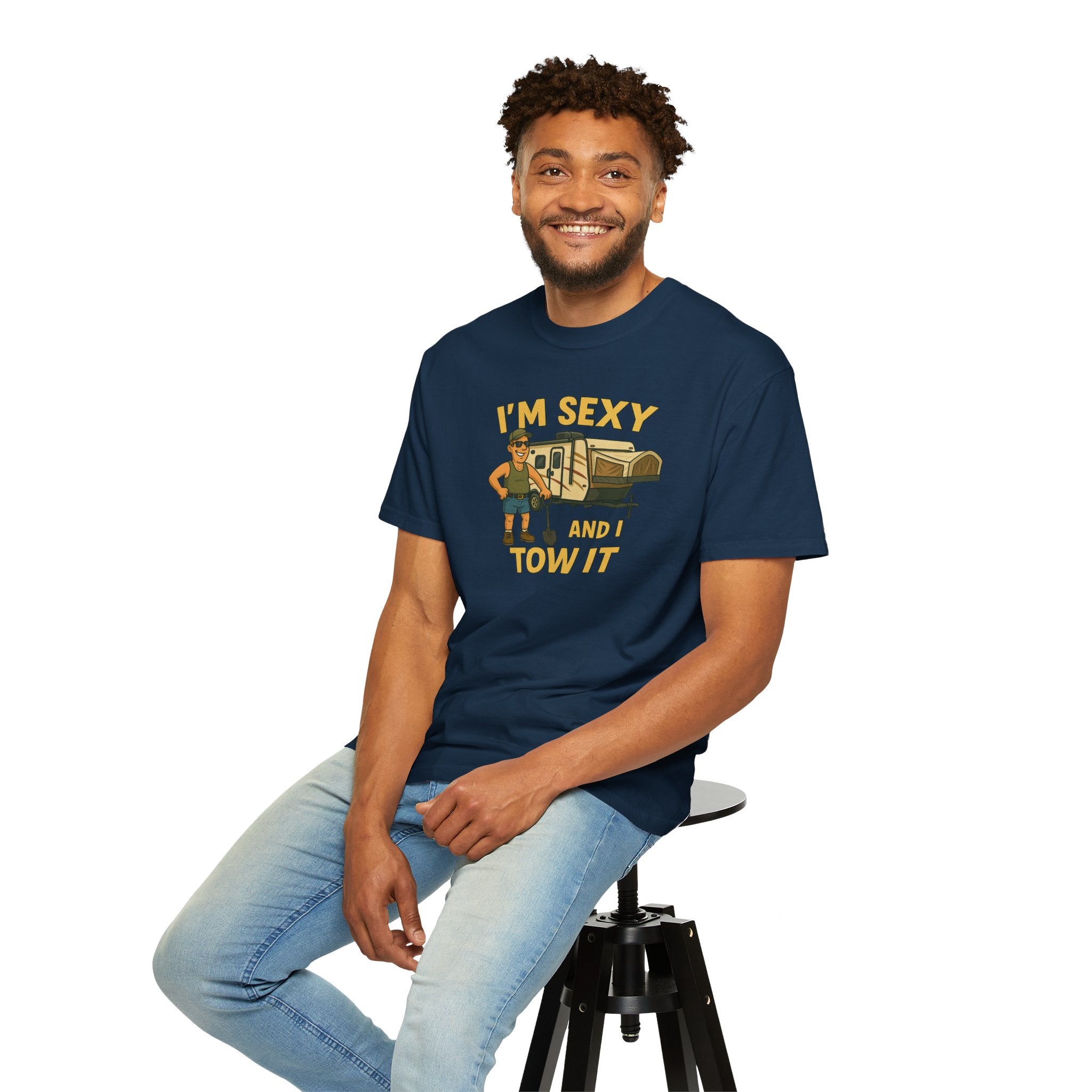 Playful Camping T-Shirt, I'm Sexy and I Tow It Tee, Unisex Outdoor Shirt, Funny Gift for RV Lovers, Travel T-Shirt, Casual Summer Wear