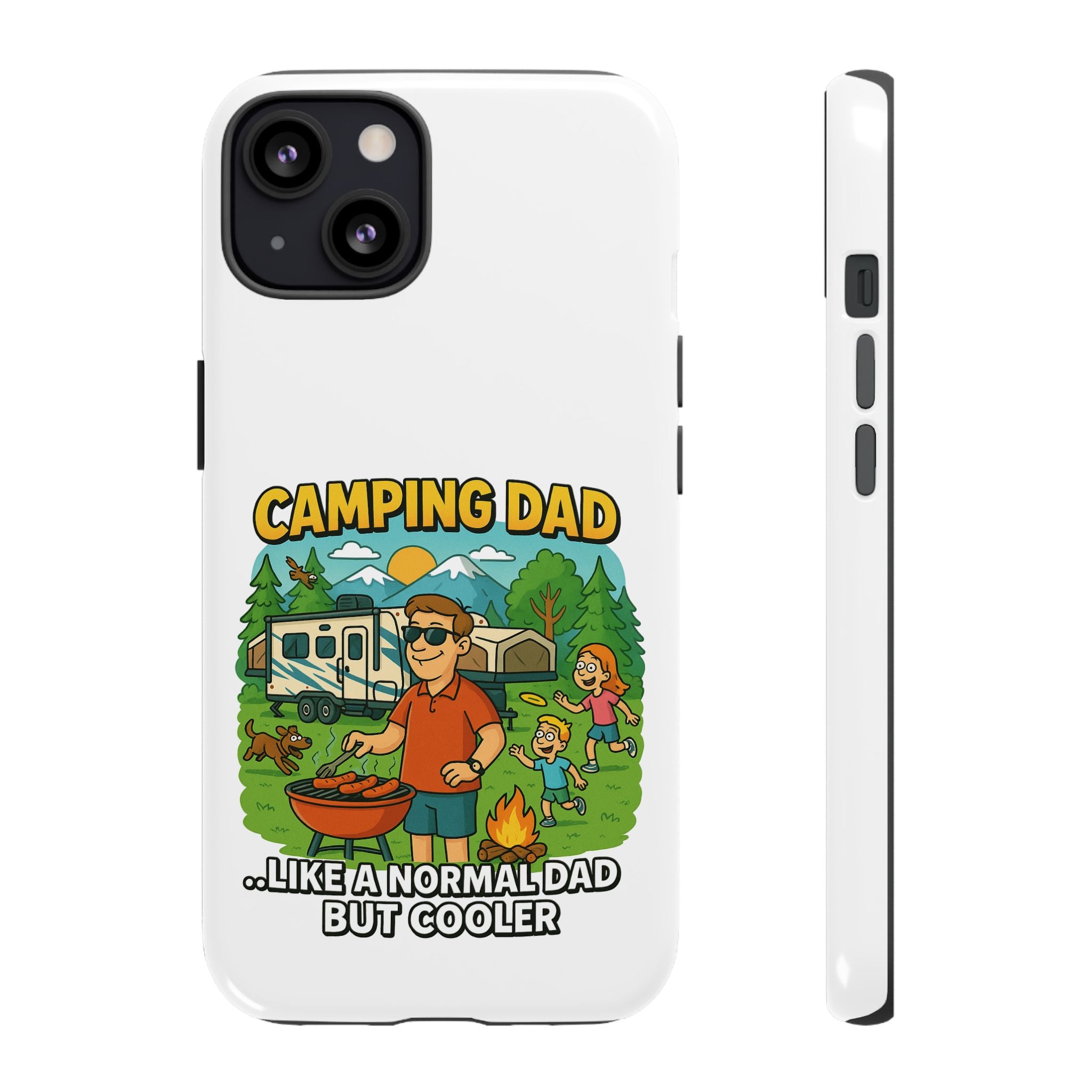 Camping Dad Phone Case - Unique Tough Cover for Outdoor Dads