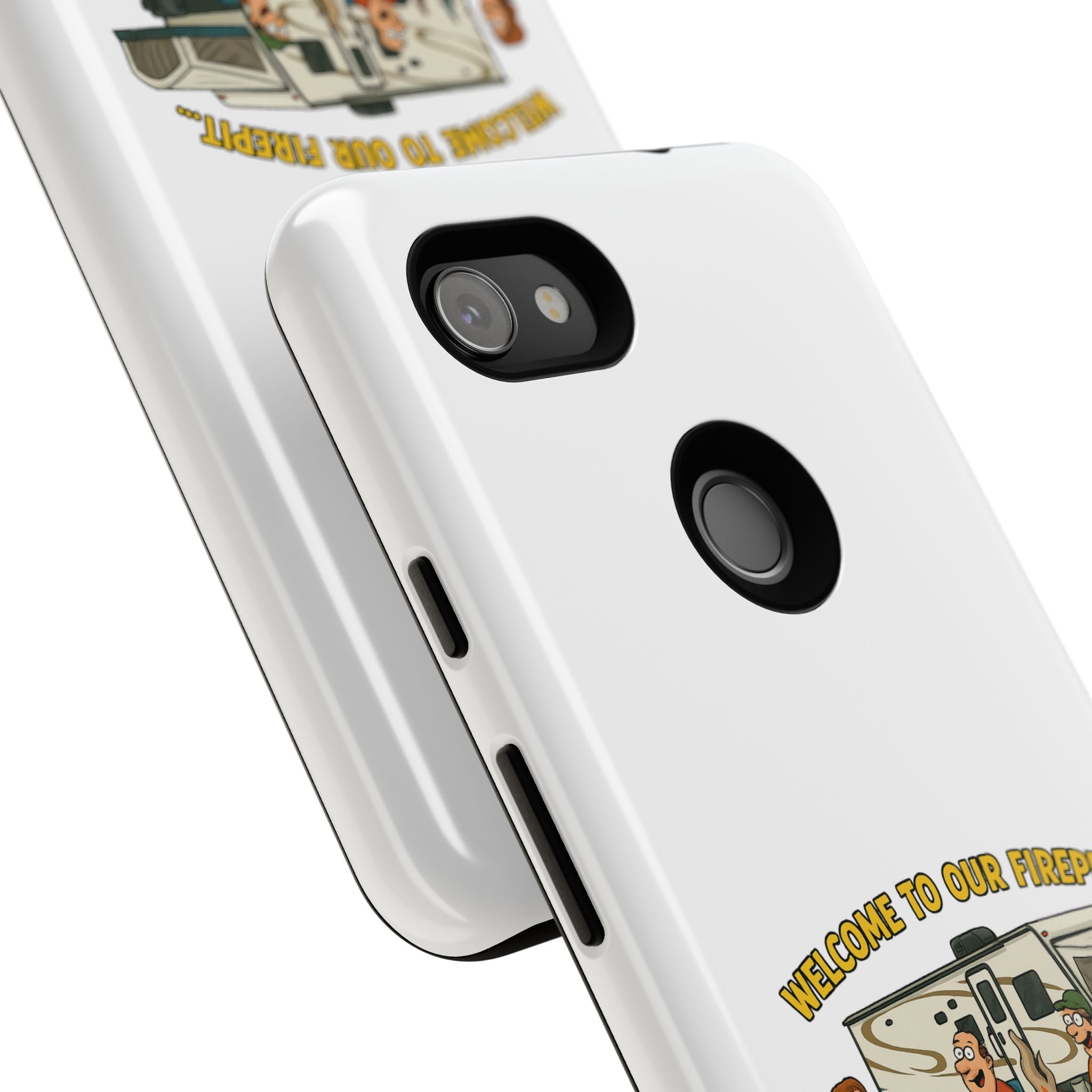 Camping Phone Case - Welcome to Our Firepit - Outdoor Gear, Gift for Campers, Adventure Accessory, Fun Camping Decor