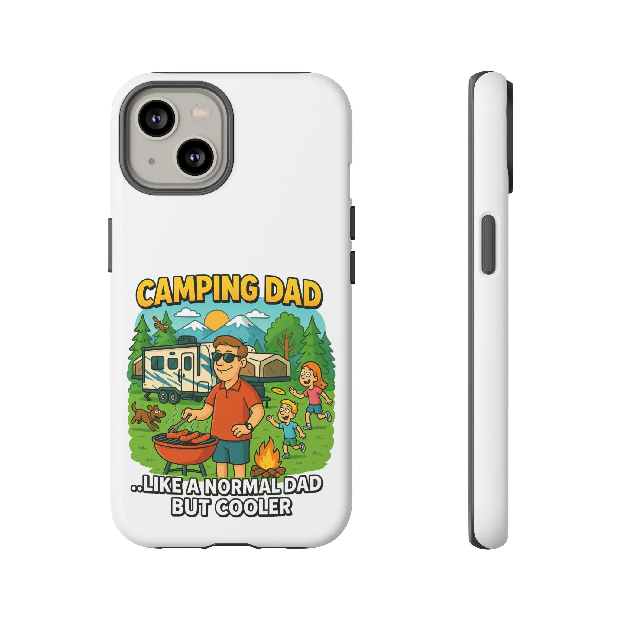 Camping Dad Phone Case - Unique Tough Cover for Outdoor Dads