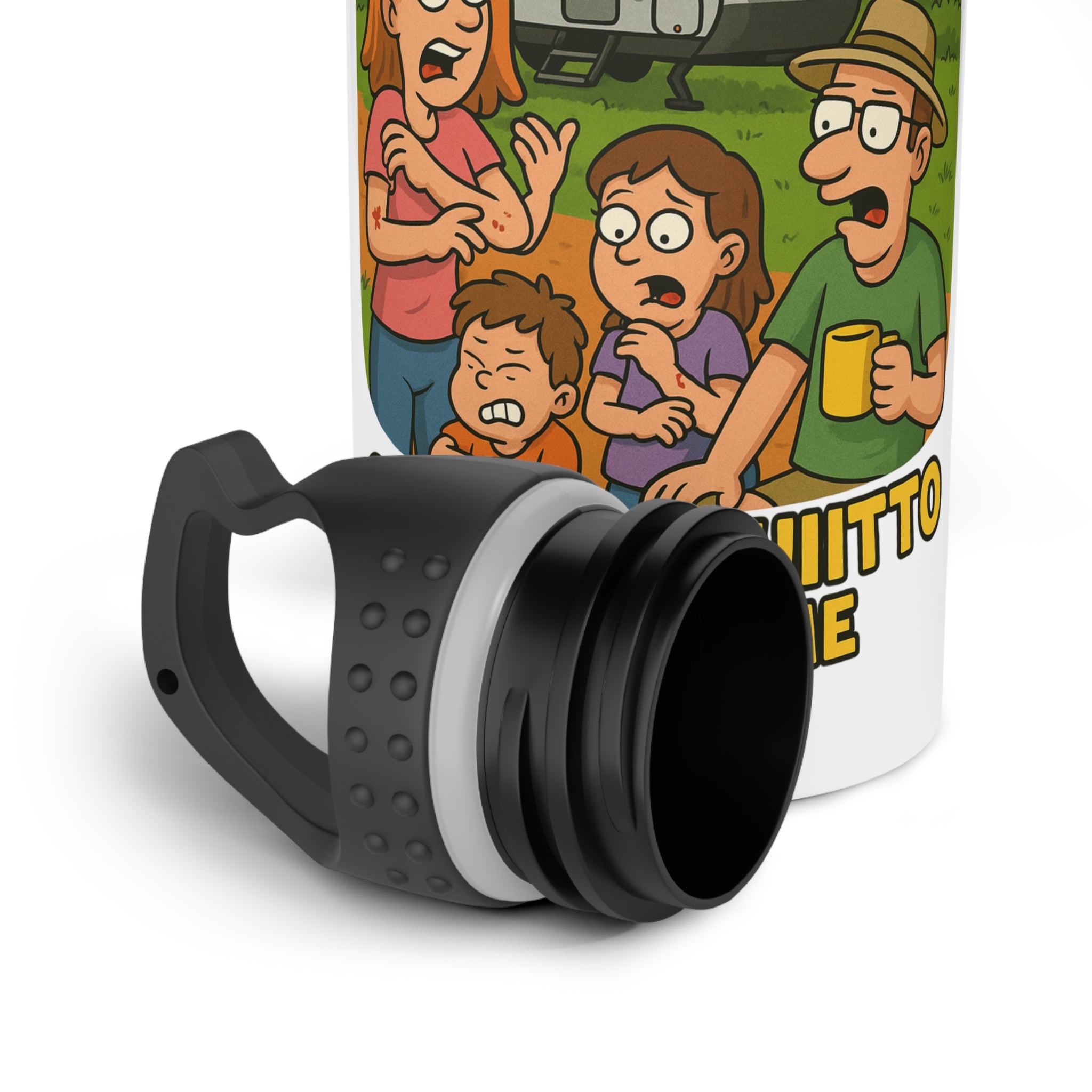 Funny Donating Blood Water Bottle, Humorous Camping Gear, Quirky Gifts for Friends, Eco-Friendly Hydration, Great for Outdoors