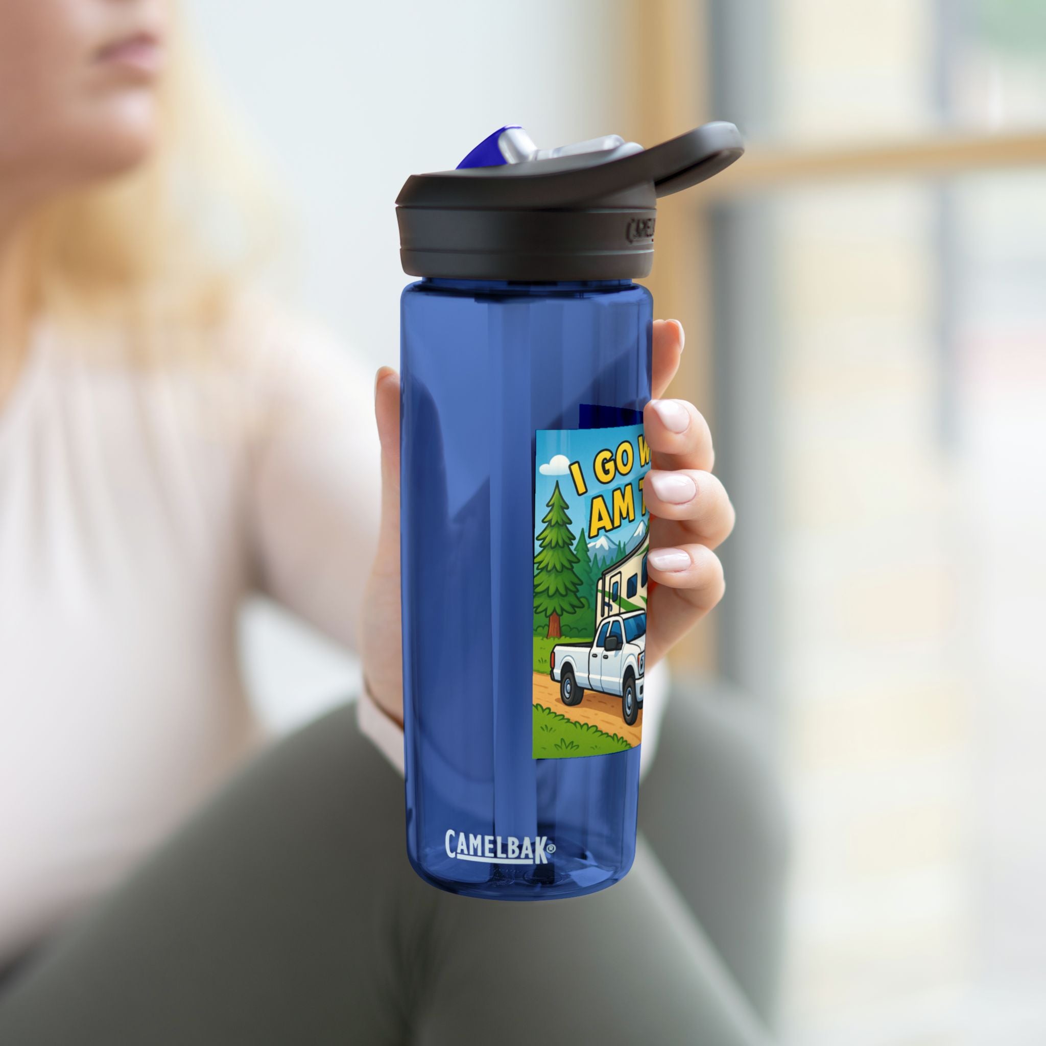 Adventure Water Bottle, Camping Hydration Bottle, RV Water Bottle, Outdoor Gear, Gifts for Campers
