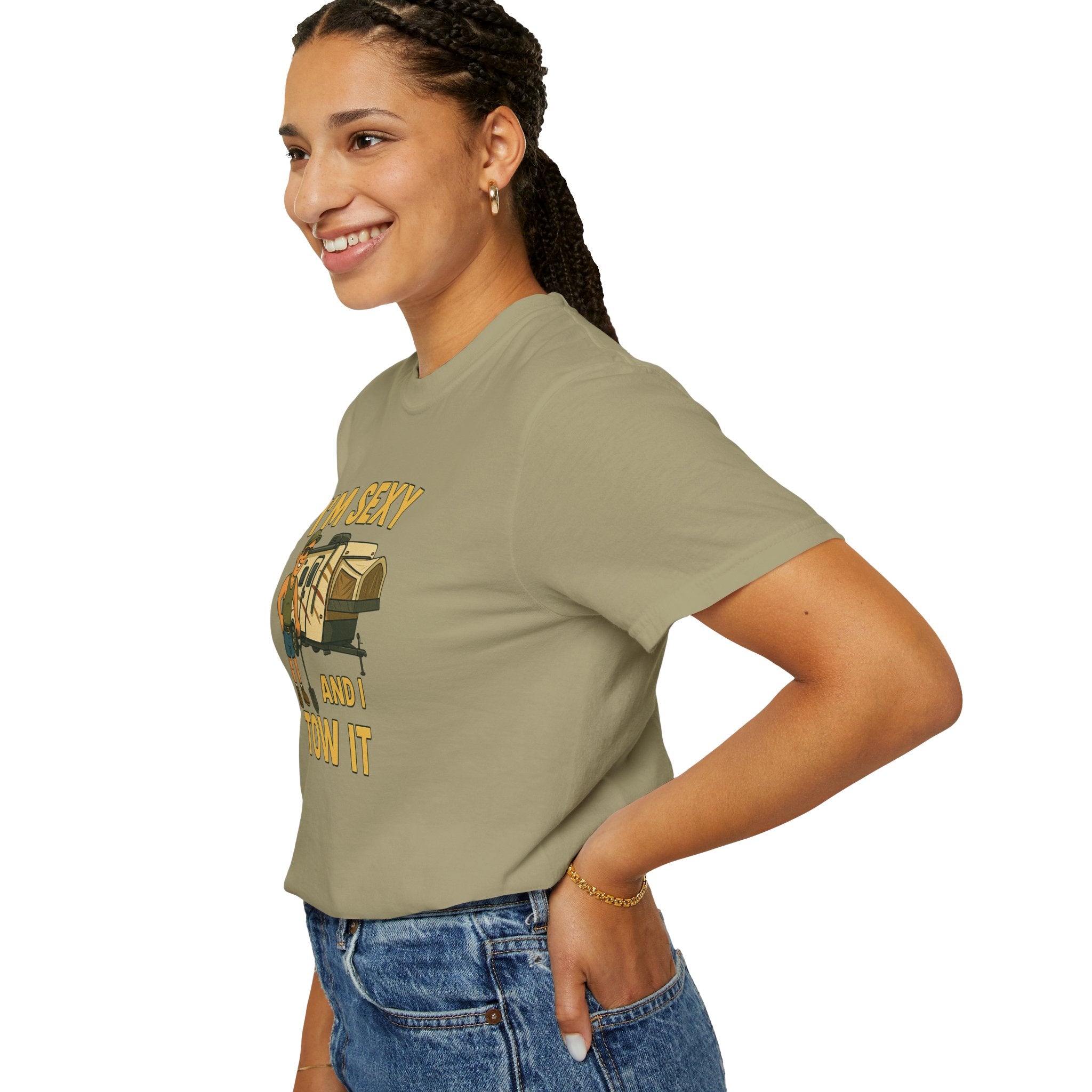 Playful Camping T-Shirt, I'm Sexy and I Tow It Tee, Unisex Outdoor Shirt, Funny Gift for RV Lovers, Travel T-Shirt, Casual Summer Wear