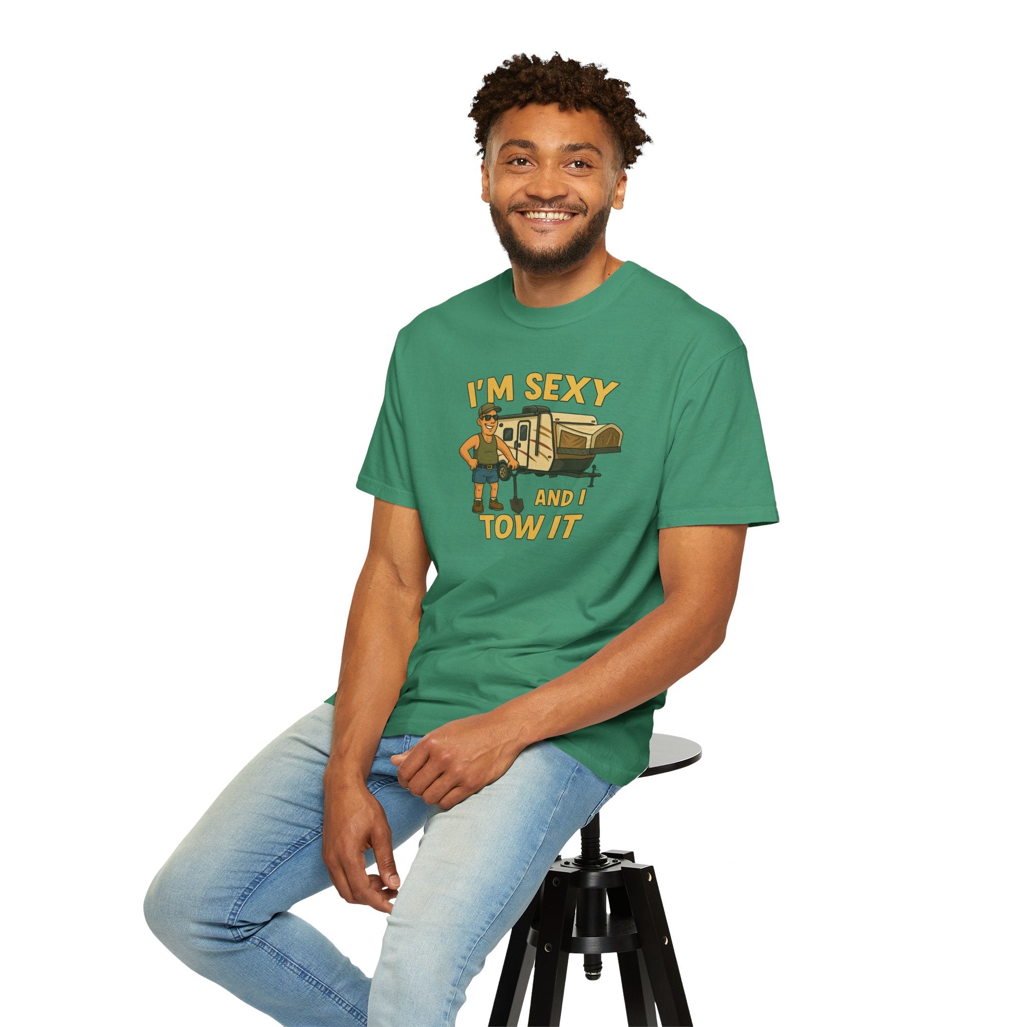 Playful Camping T-Shirt, I'm Sexy and I Tow It Tee, Unisex Outdoor Shirt, Funny Gift for RV Lovers, Travel T-Shirt, Casual Summer Wear