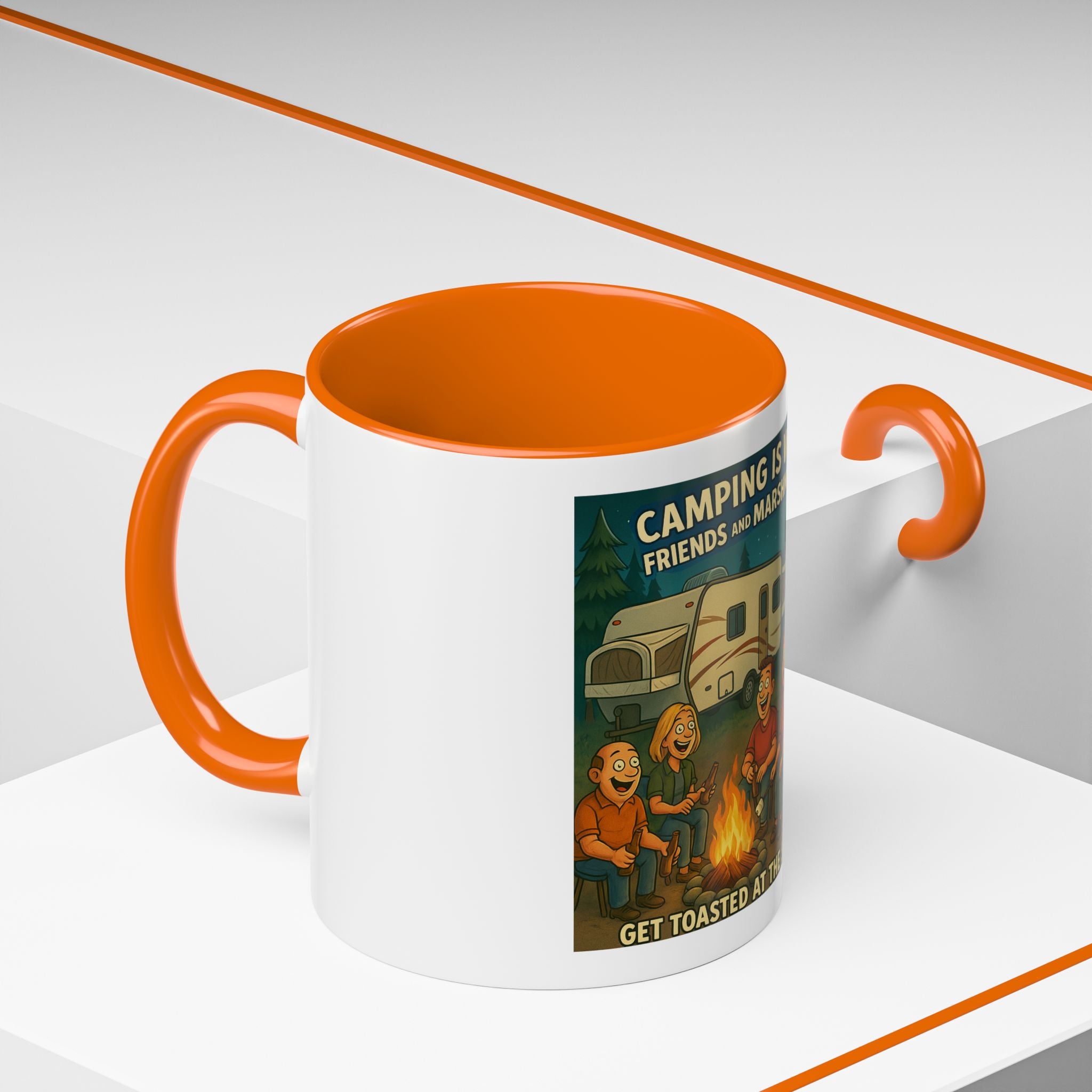 Camping Adventure Coffee Mug, Funny Mug for Campers, Get Toasted at the Same Time, Outdoor Gift, Nature Lover, Camping Decor