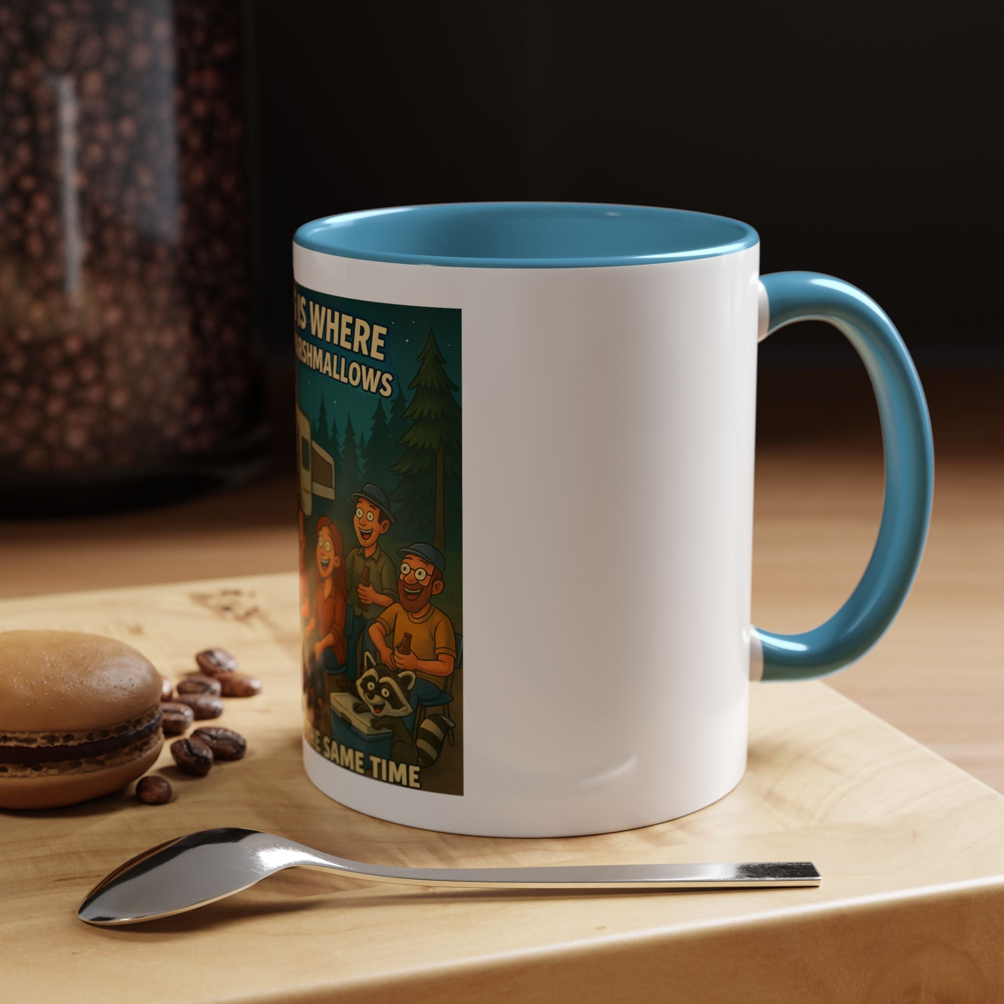 Camping Adventure Coffee Mug, Funny Mug for Campers, Get Toasted at the Same Time, Outdoor Gift, Nature Lover, Camping Decor