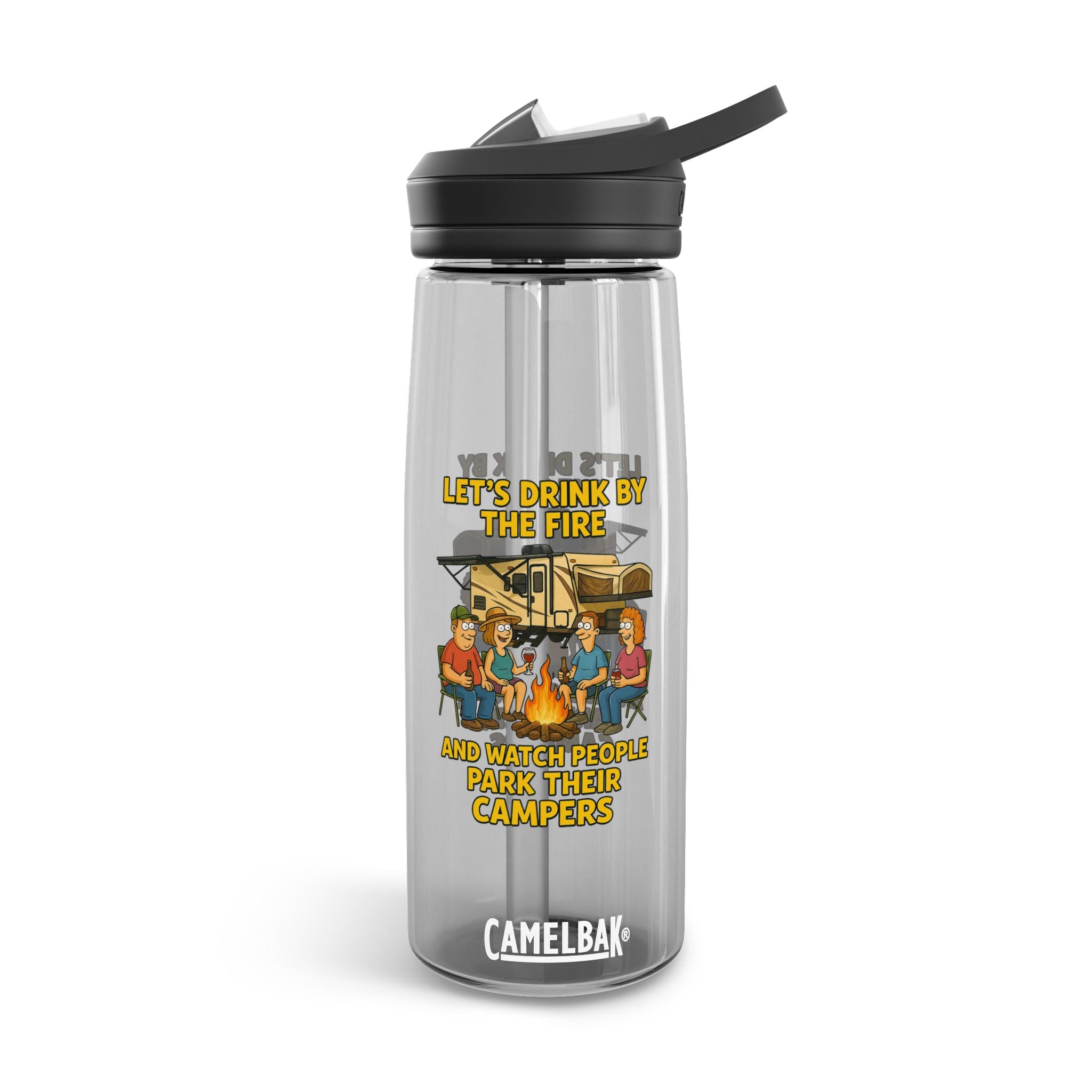 Camping Water Bottle with Funny Quote - Hydration Gift for Hikers, Outdoor Enthusiasts, Camping Trip Essential, Campfire Decor, Summer [...]