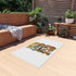 Camp-Themed Outdoor Rug - Perfect for Camping, RV Trips, Beach Days, Front Porch Decor, and Family Gatherings