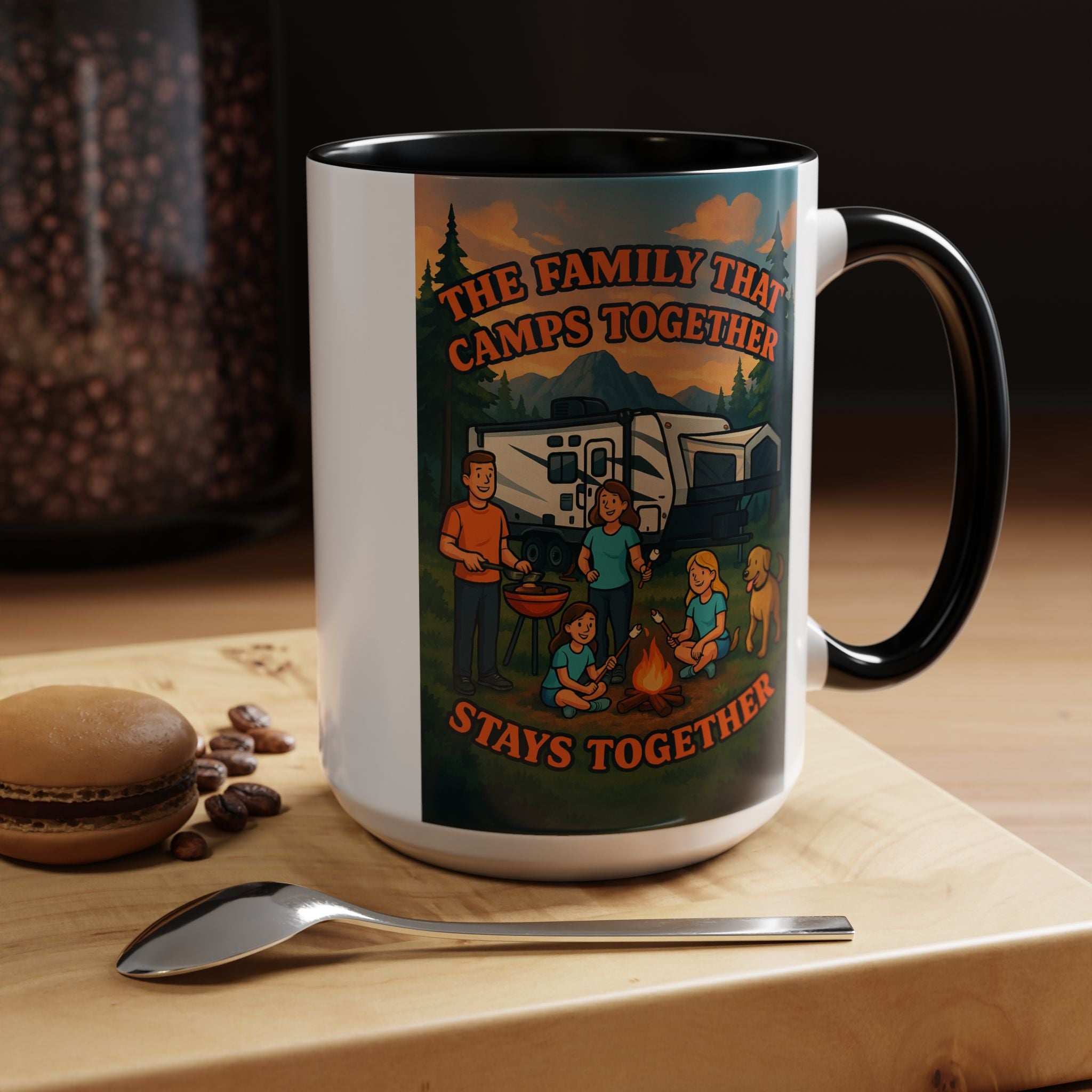 Camping Family Coffee Mug - Adventure, Nature, Family Time, Outdoor Enthusiasts, Gift for Campers
