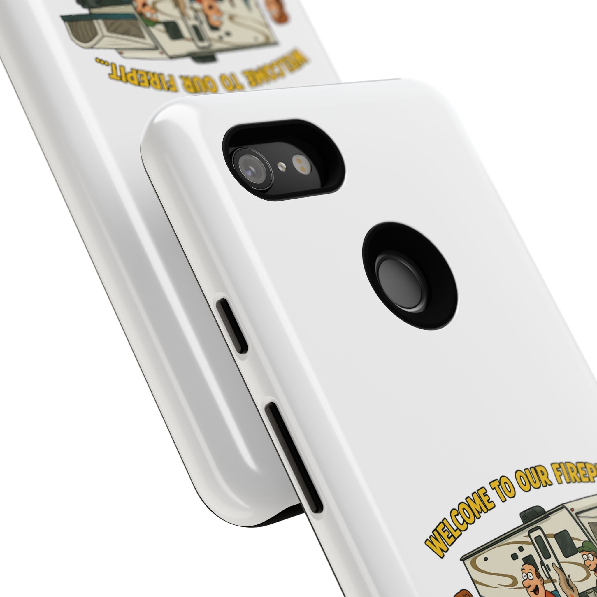 Camping Phone Case - Welcome to Our Firepit - Outdoor Gear, Gift for Campers, Adventure Accessory, Fun Camping Decor