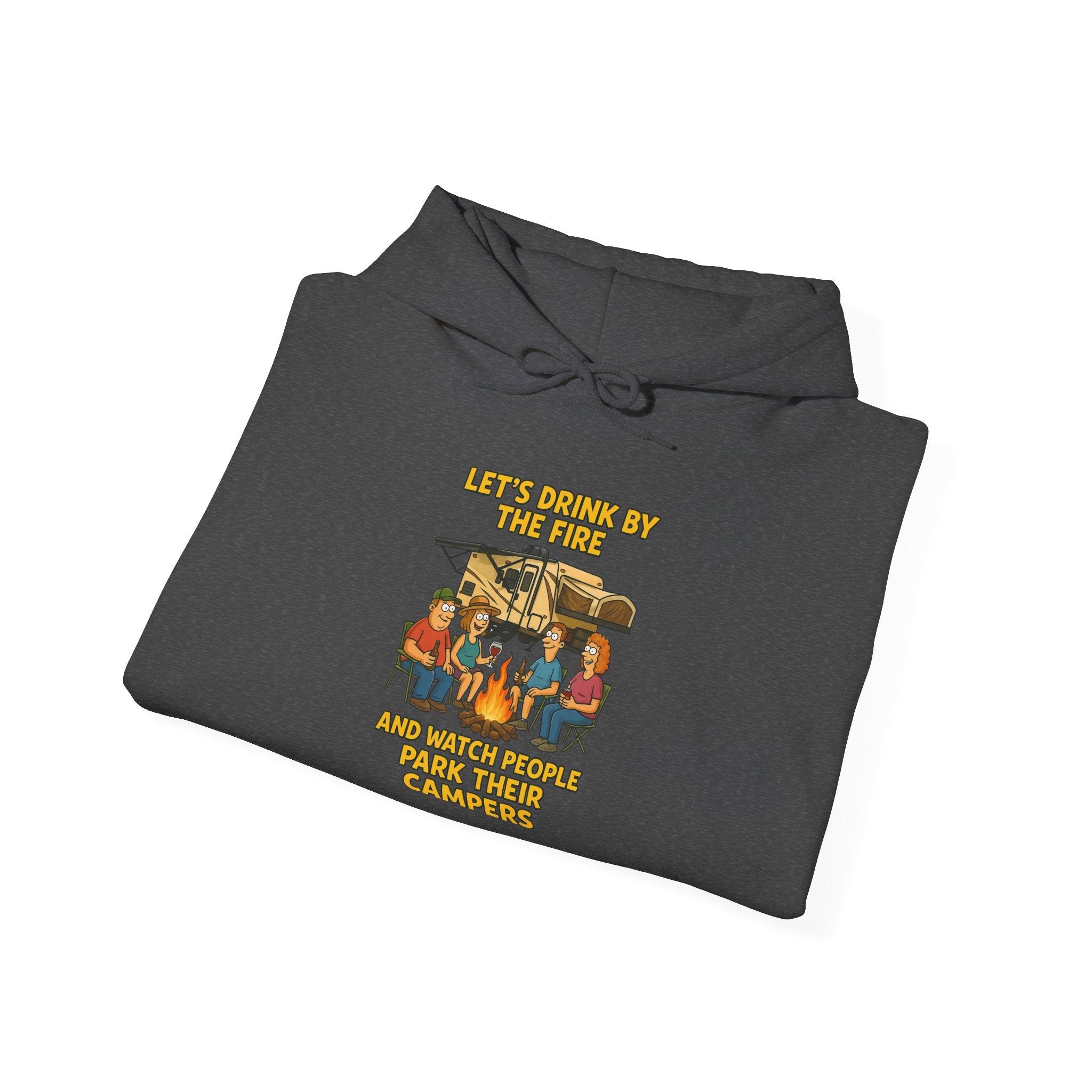 Cozy Family Gathering Hoodie - Let's Make Memories by the Fire, Family, Friends, Campfire, Gift, Holiday