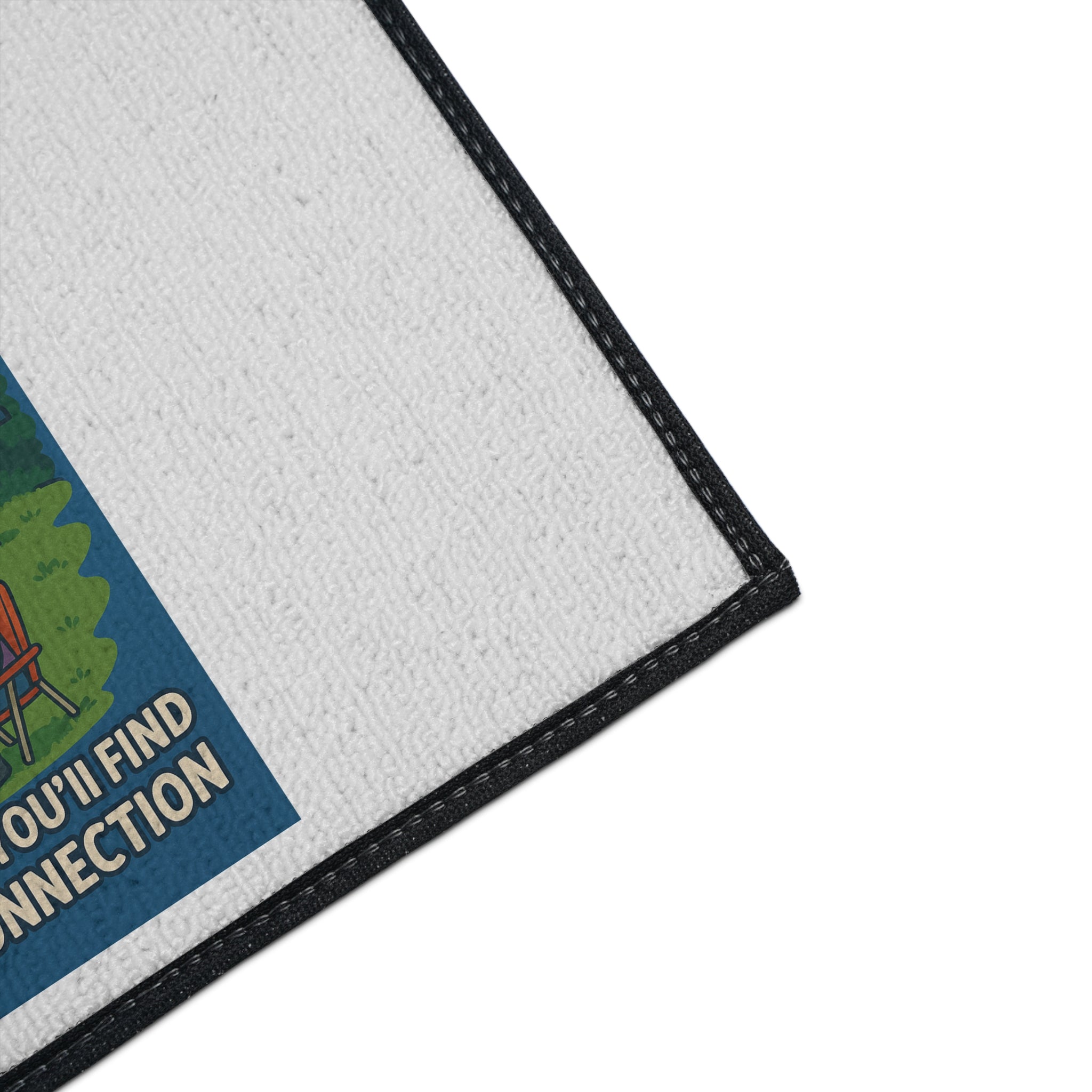 Camping Enthusiast Floor Mat, Retro Outdoor Rug, RV Decor, Campfire Mat, Gift for Nature Lovers, Cozy Cabin Accessory