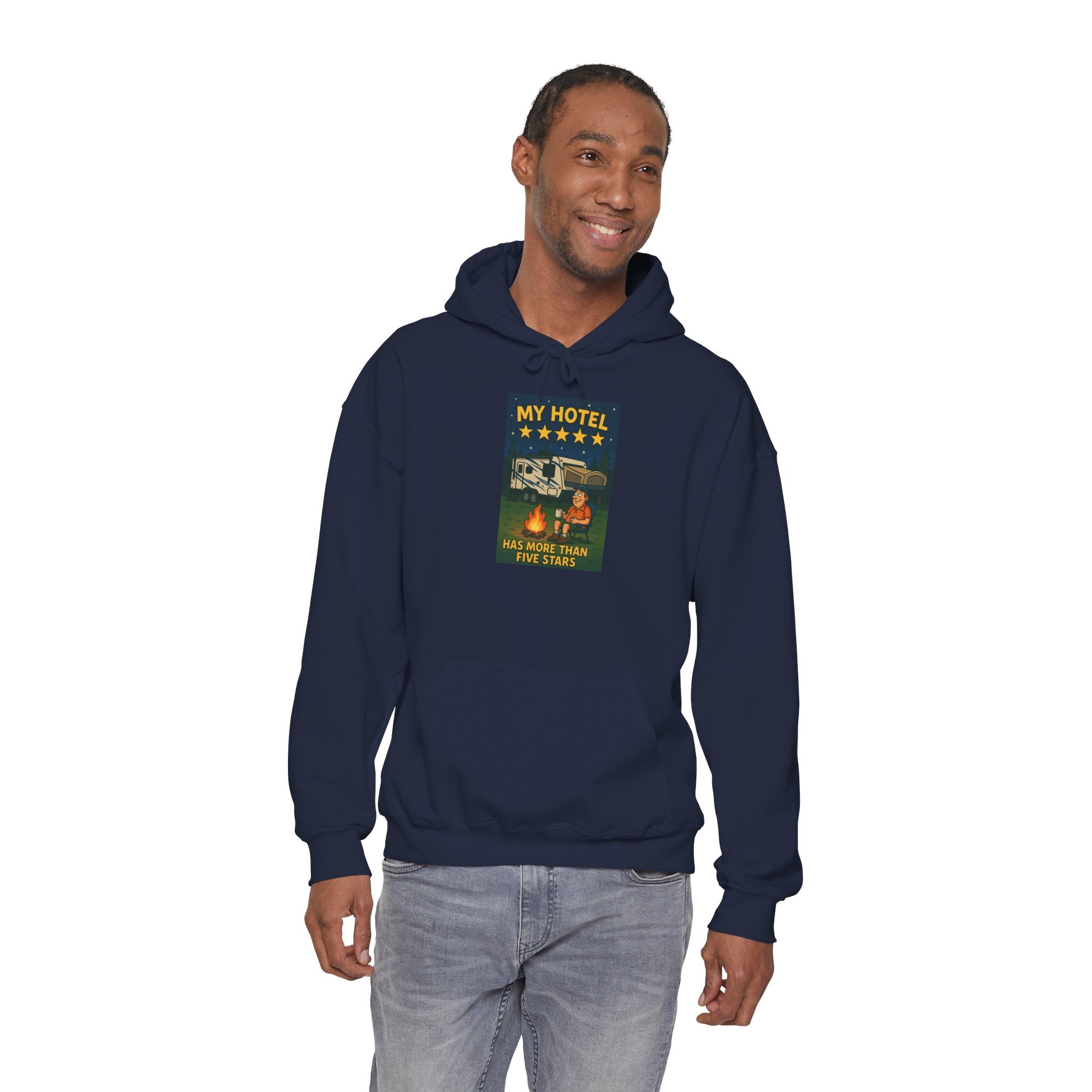 Cozy Camping Hoodie - My Hotel, Outdoor Adventure Apparel, Travel Gift, Nature Lovers Sweatshirt, Camping Gear