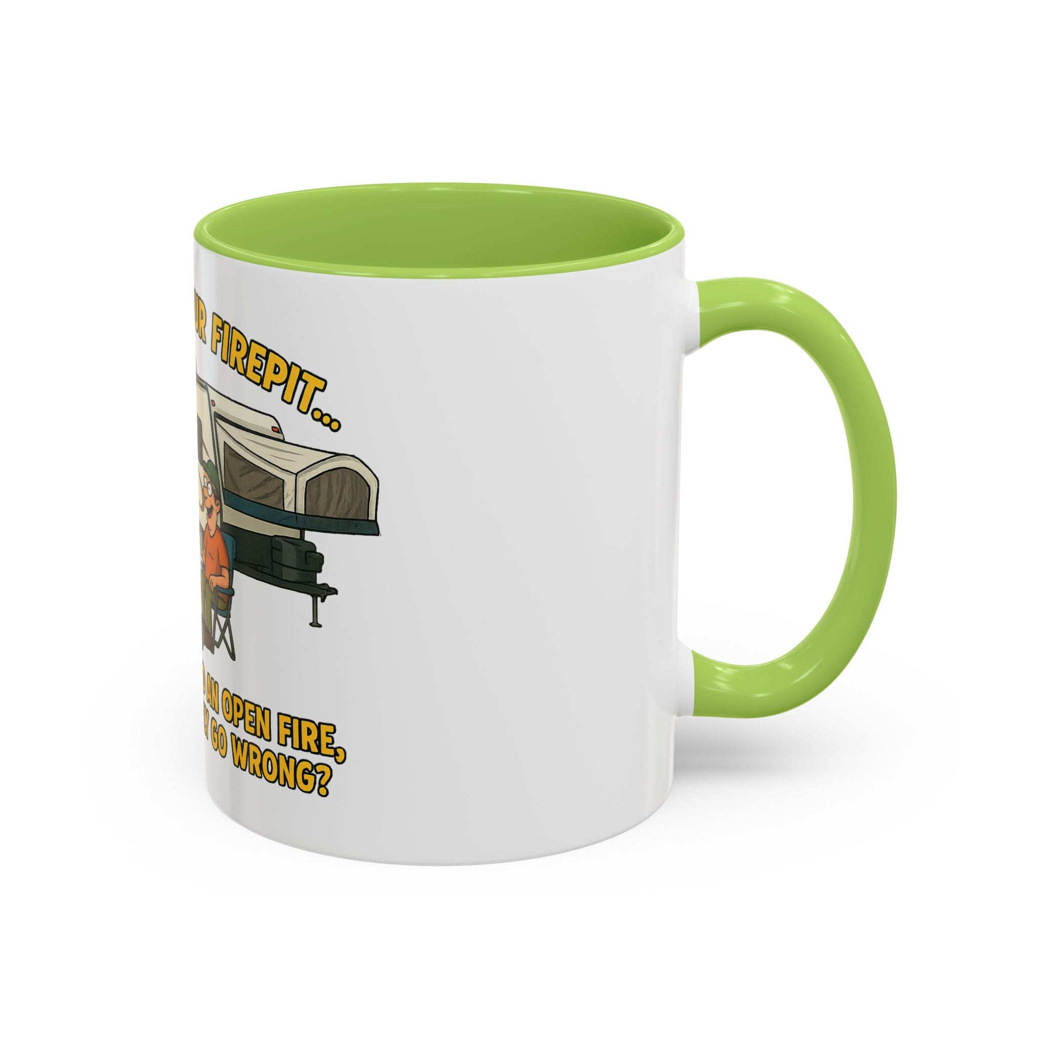 Cozy Firepit Mug | Ideal for Camping Lovers, Humorous Coffee Gifts, Outdoor Gatherings, Funny Kitchen Decor, Welcome Party Accessories