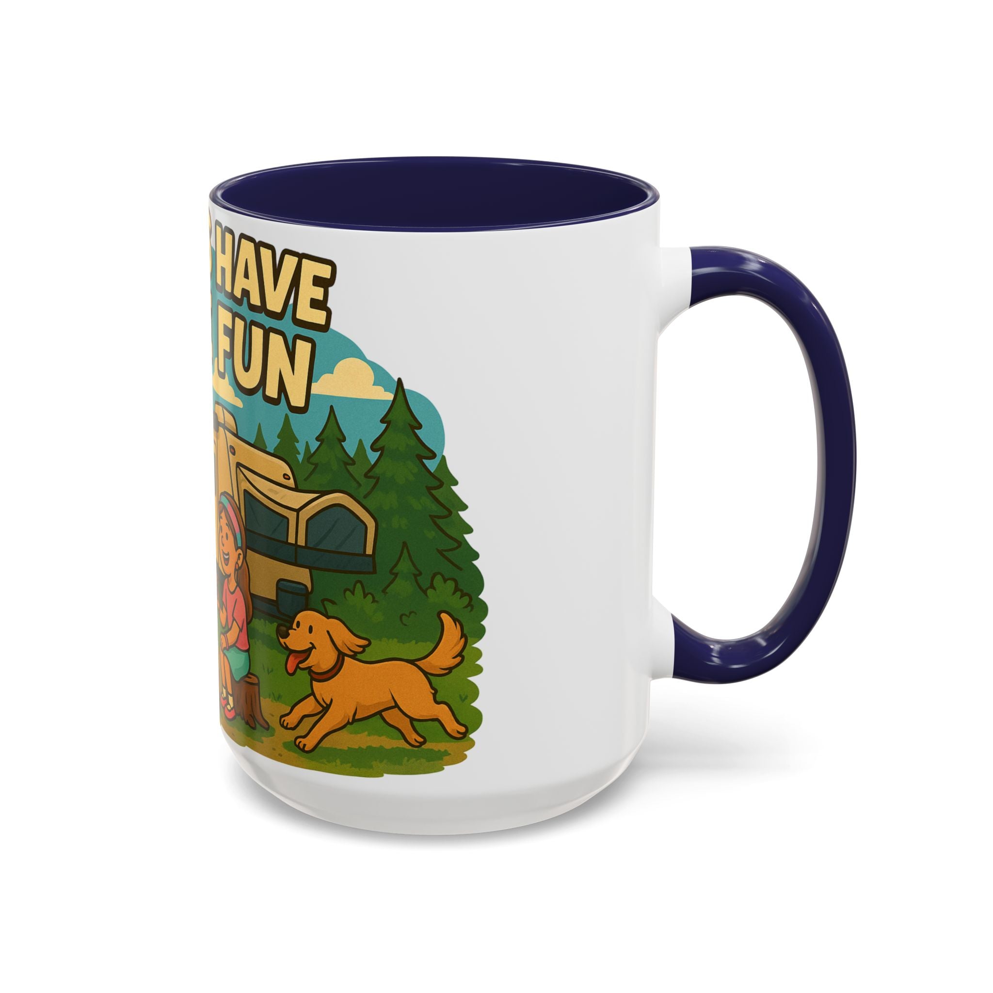 Campfire Adventure Mug - 'Campers Have S'more Fun', Outdoor Coffee Cup for Camping Lovers, Gifts for Nature Enthusiasts, S'mores Jokes