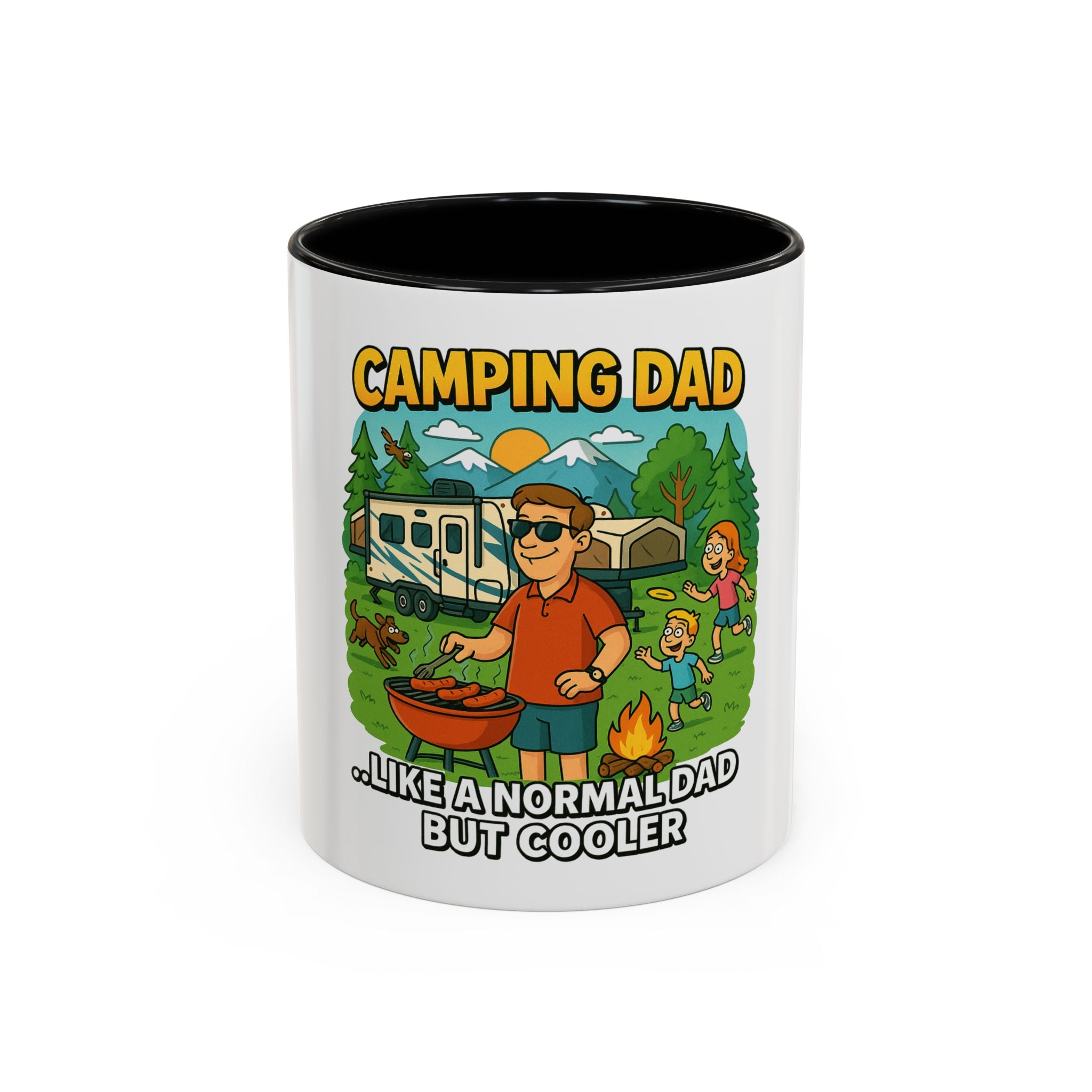 Cool Camping Dad Coffee Mug - Fun Outdoor Adventure Gift