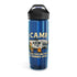 Funny Camping Water Bottle - I Camp Because Punching People is Frowned Upon