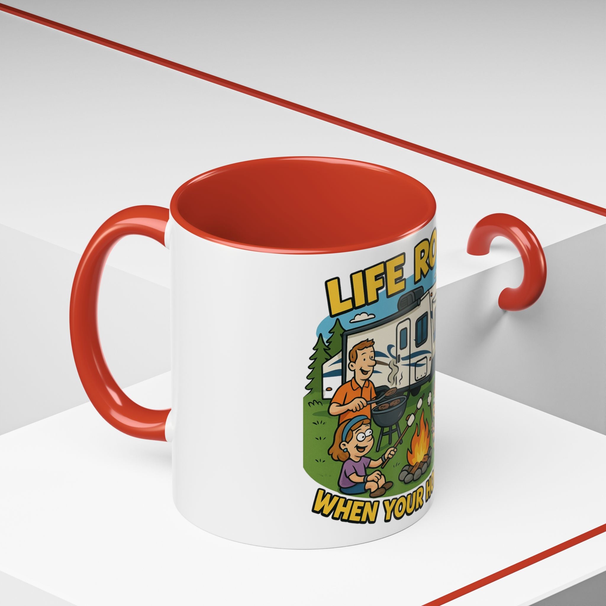 Camping Life Coffee Mug - Adventure Lover Gift, RV Travel Mug, Cozy Campfire Vibes, Perfect for Outdoor Enthusiasts, Gift for Dad