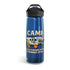 Funny Camping Water Bottle - I Camp Because Punching People is Frowned Upon