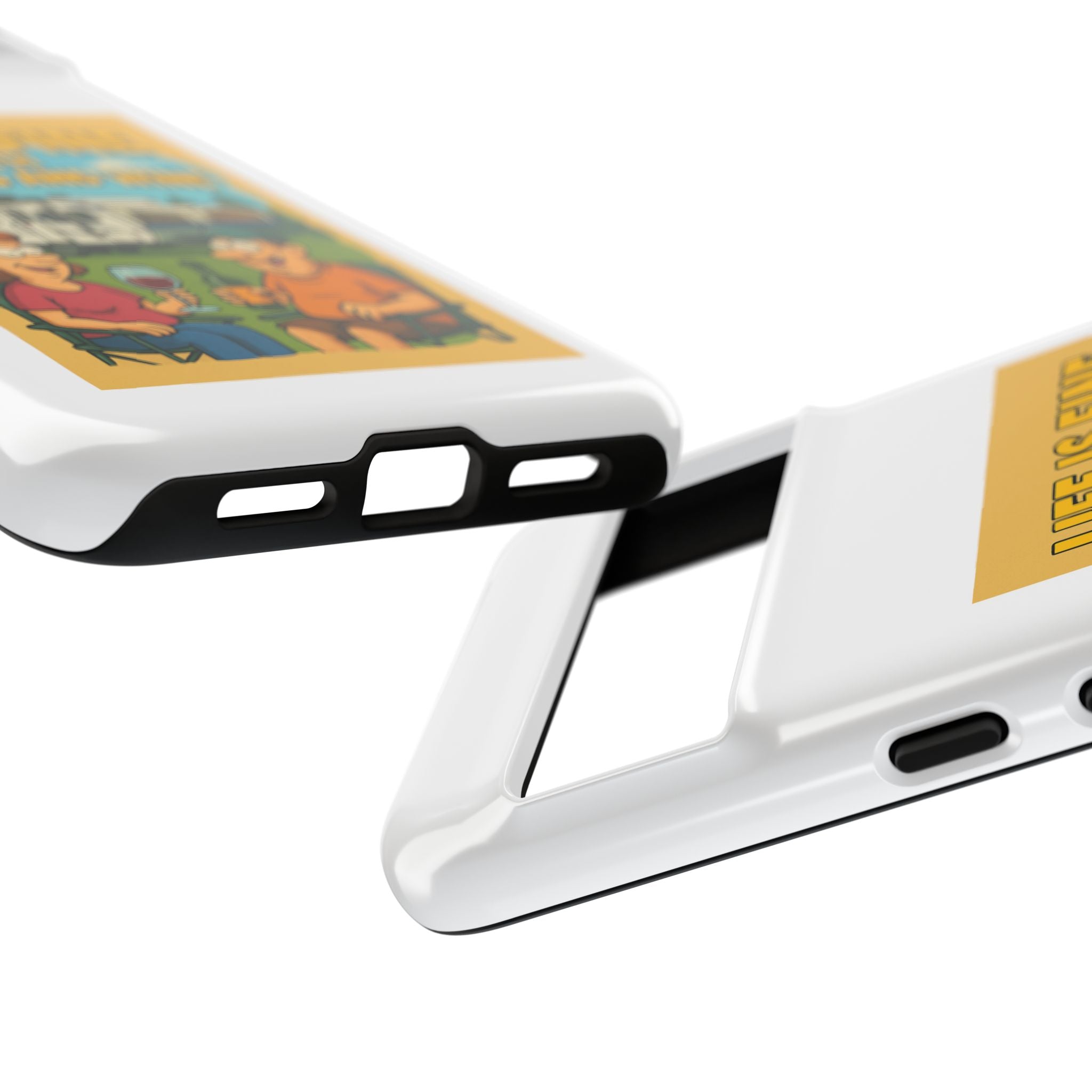 Camping & Wine Phone Case, Outdoor Adventure Accessory, Fun Gift for Campers, Summer Travel Essential, RV Lover Present