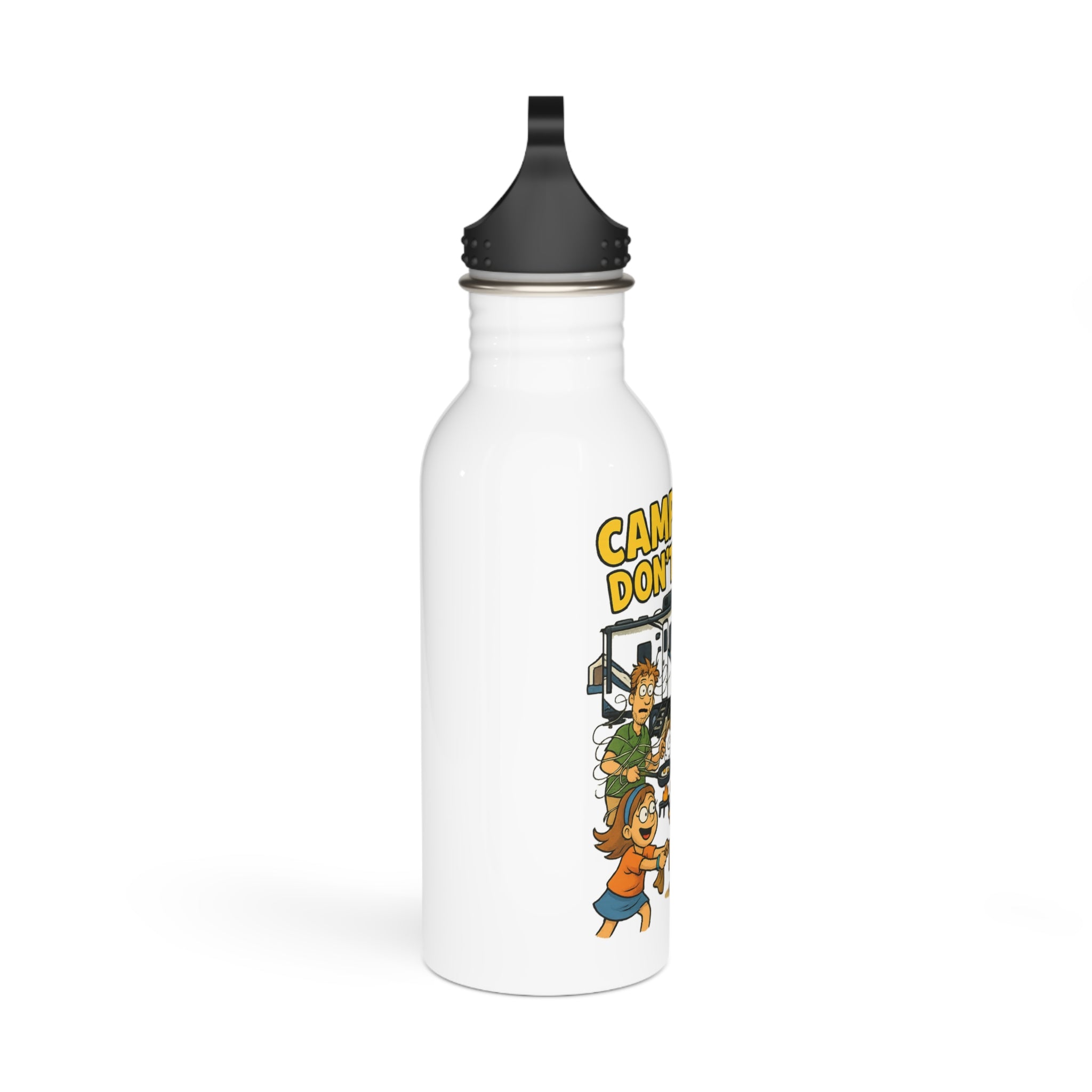 Camp Hair Don't Care Water Bottle, Stainless Steel, Outdoor Gear, Camping Gifts, Summer Adventure, Eco-Friendly Hydration