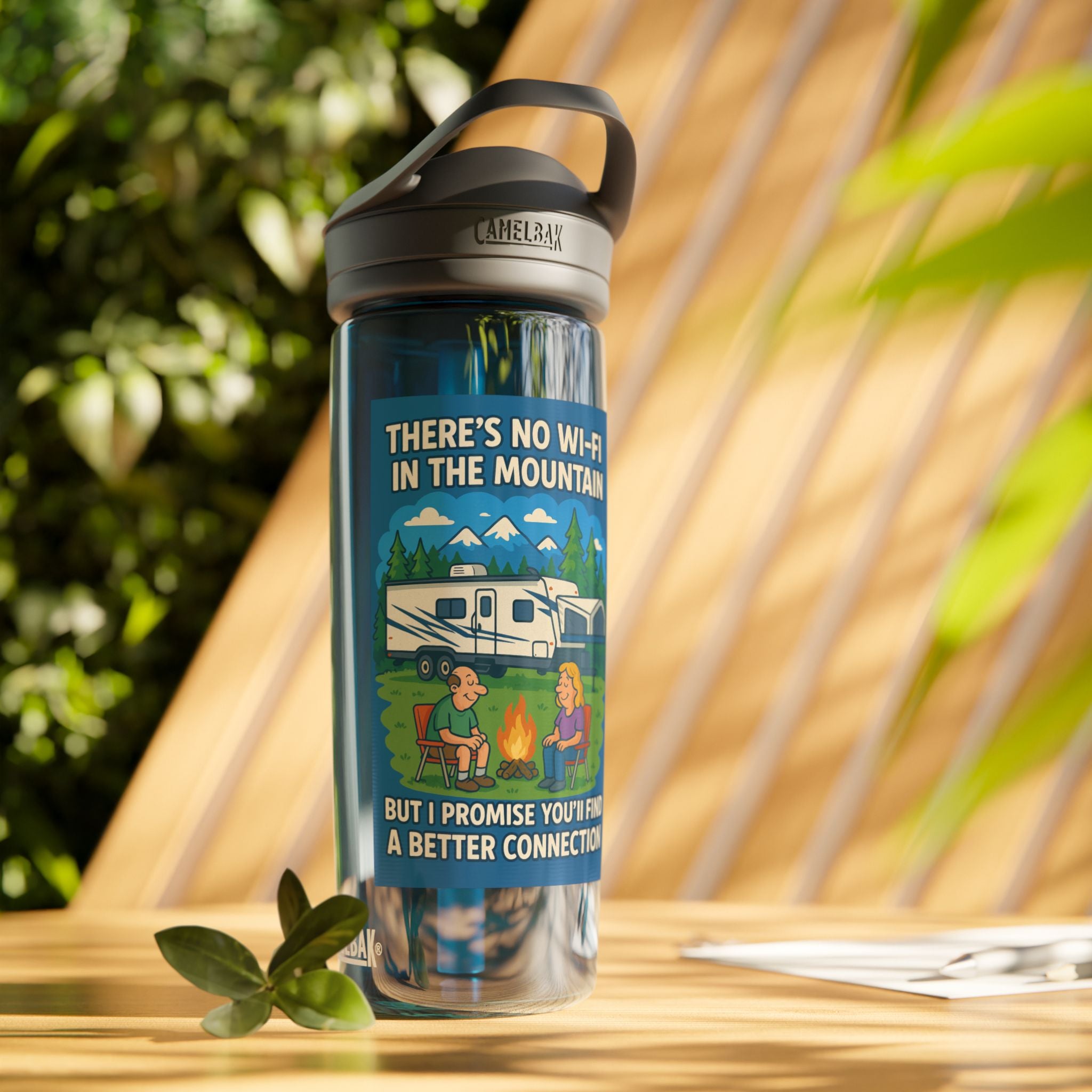 Adventure Water Bottle, Hiking Hydration, Camping Gear, Outdoors Travel, Nature Lover Gift, Unique Camp Mug