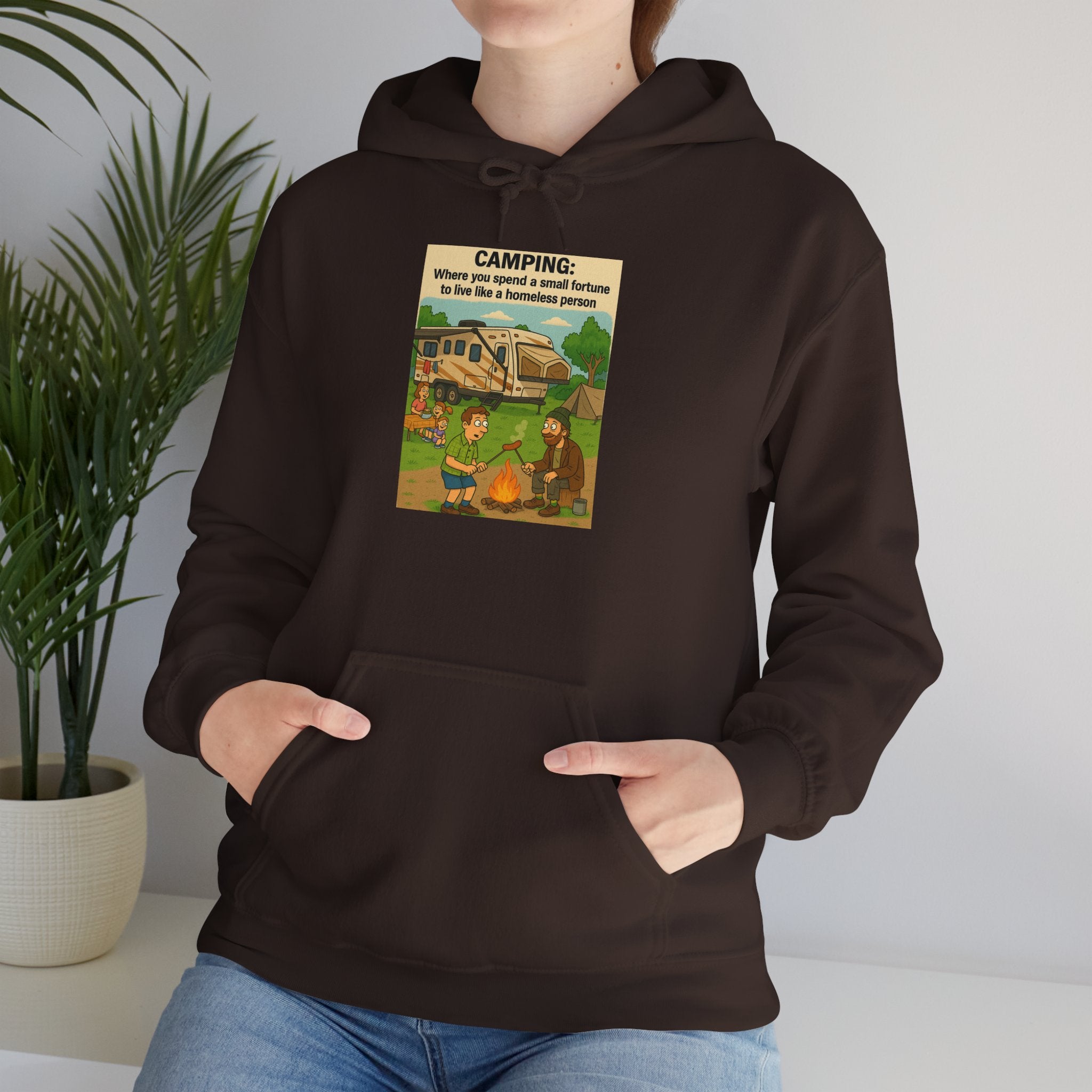 Cozy Camping Sweatshirt | Unisex Heavy Blend Hoodie, Outdoor Gear, Nature Lover Gift, Camping Apparel, Weekend Retreat Wear