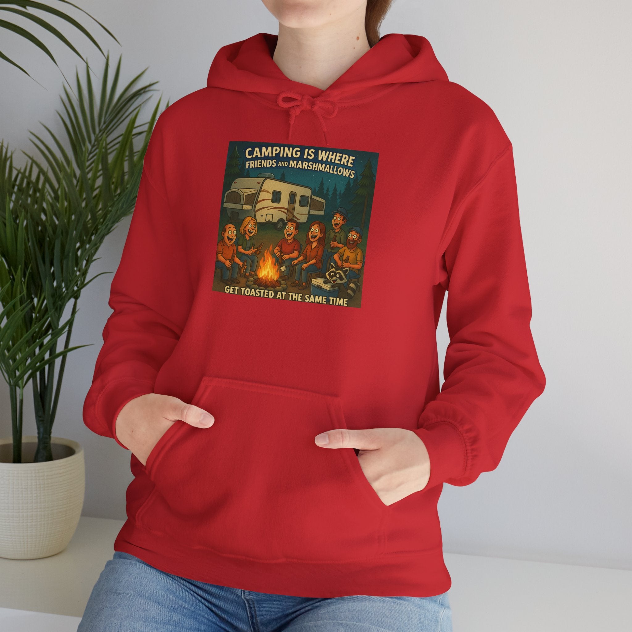 Vintage Camping Unisex Hooded Sweatshirt - Cozy Outdoor Lover Gift, Great for Campfire Nights, Adventure Apparel