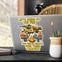 Fun Camping Sticker Decals, Let's Drink by the Fire Vinyl Sticker, RV Decor, Campfire Humor, Outdoor Adventure Gifts