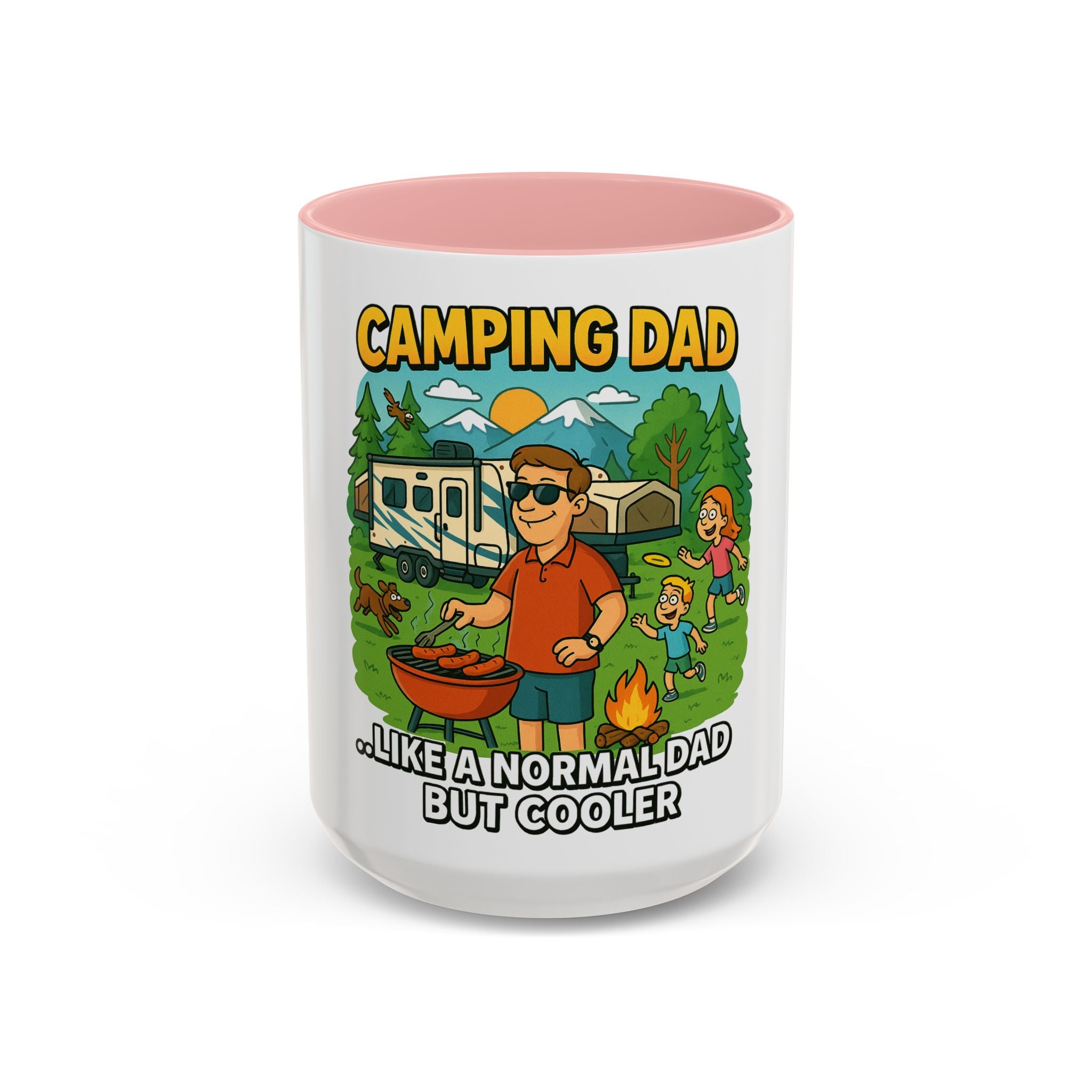 Cool Camping Dad Coffee Mug - Fun Outdoor Adventure Gift