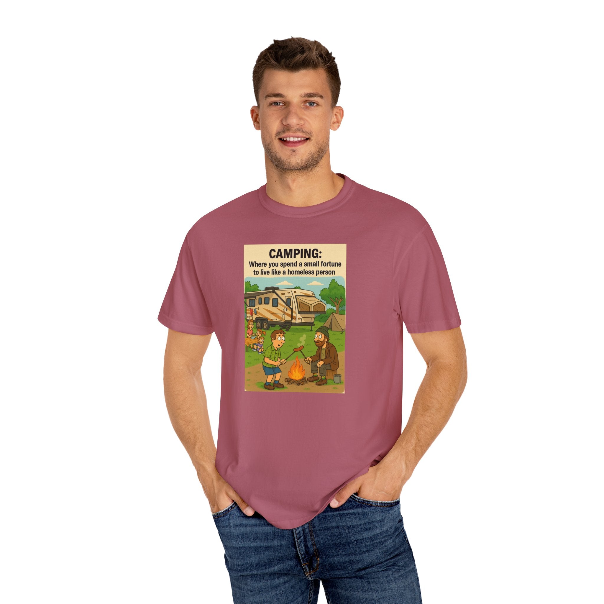 Camping Humor T-Shirt, Unisex Graphic Tee, Adventure Gift, Outdoor Lover Apparel, Funny Camping Shirt